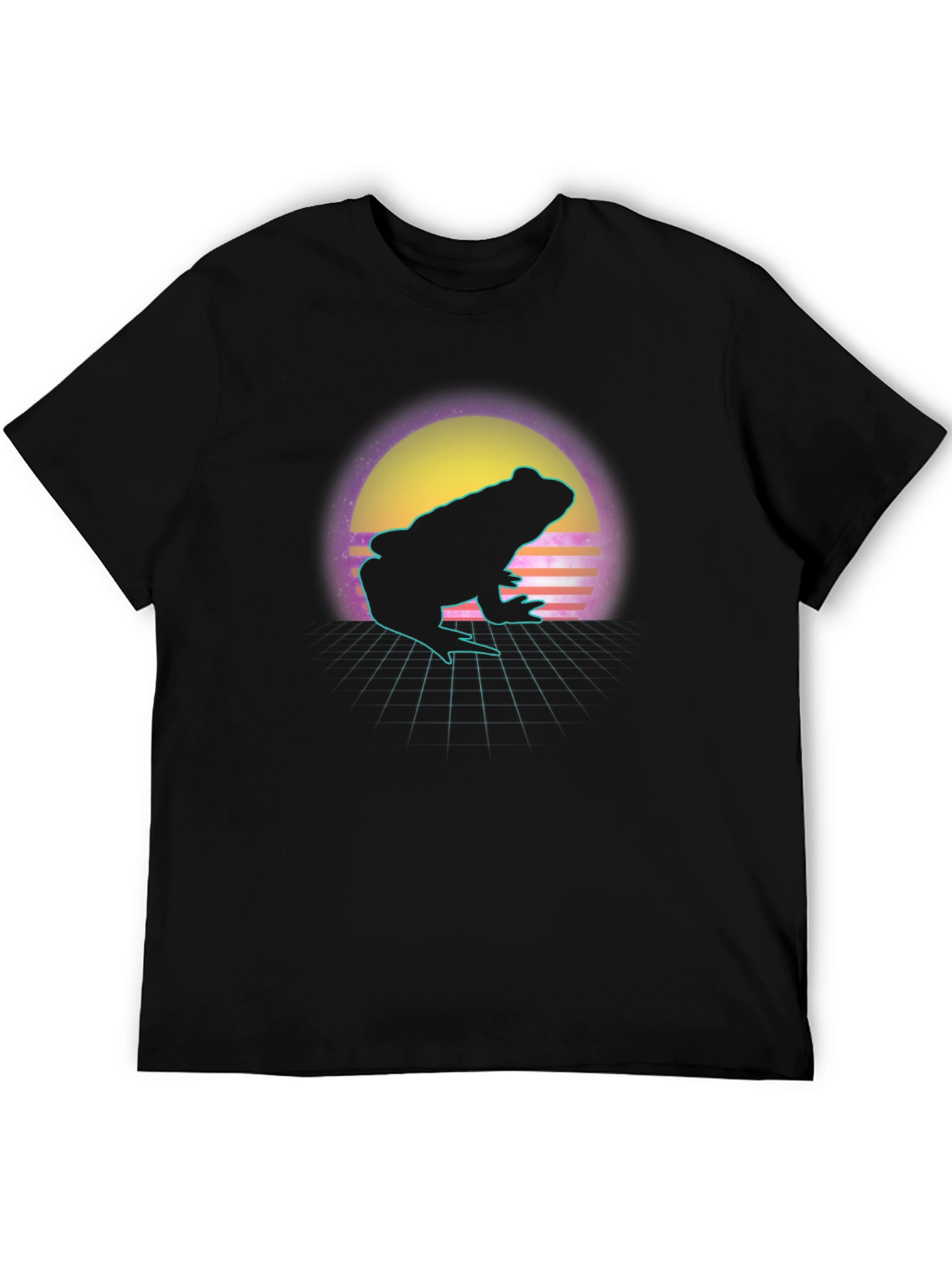 Retro Frog T-Shirt - Synthwave Style