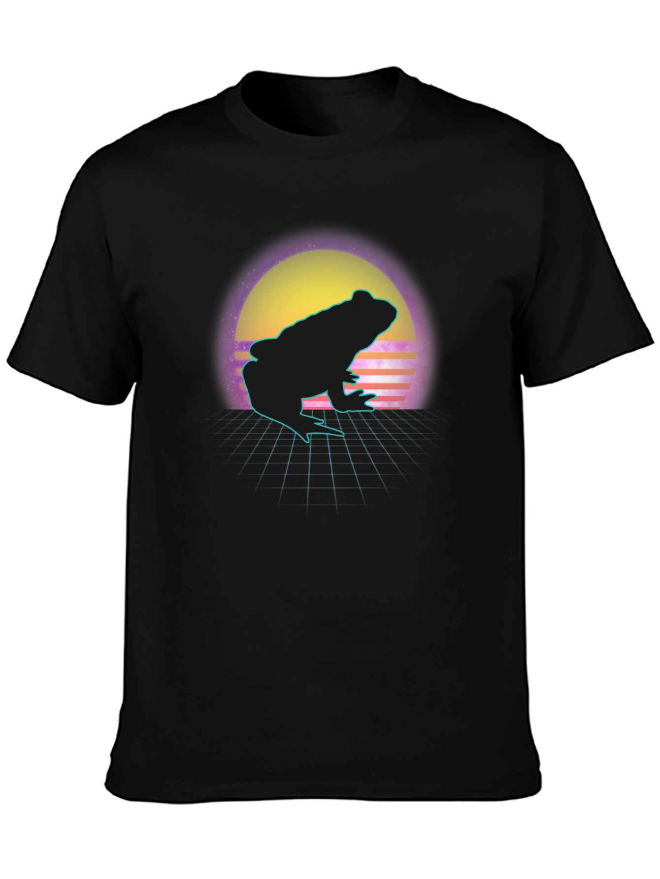 Retro Frog T-Shirt - Synthwave Style