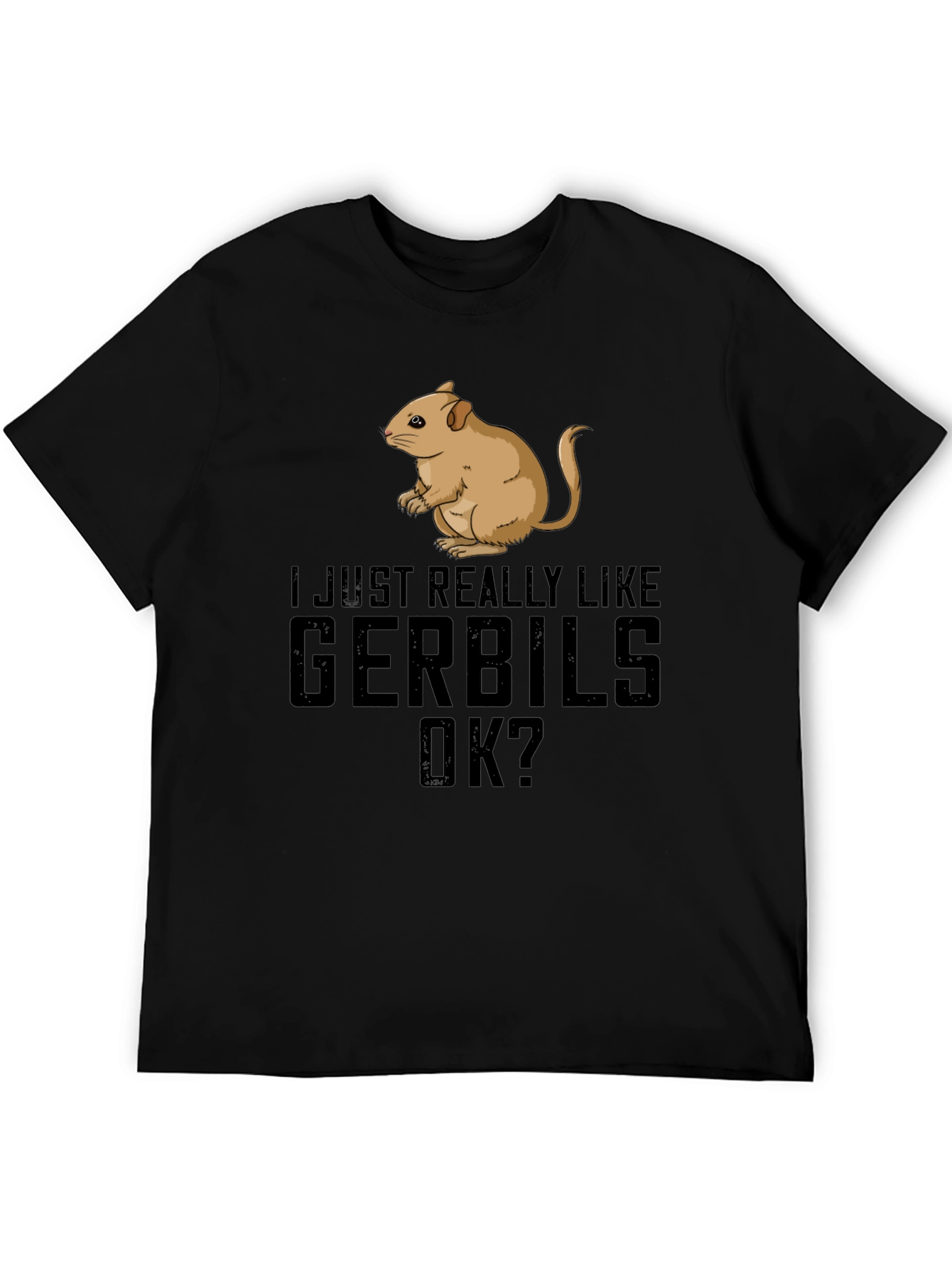 Gerbil Lover T-Shirt Funny Pet Rodent Tee