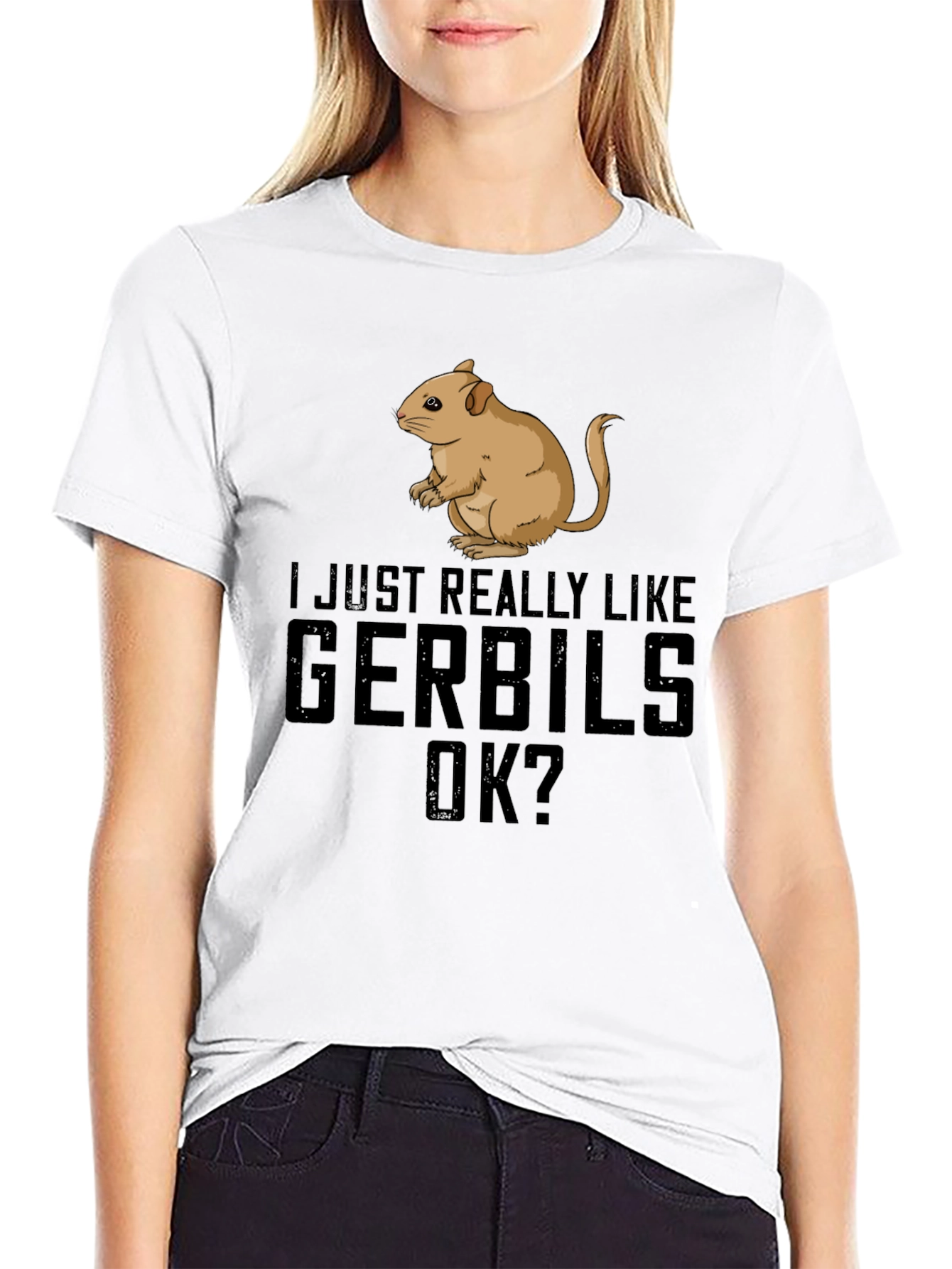 Gerbil Lover T-Shirt Funny Pet Rodent Tee