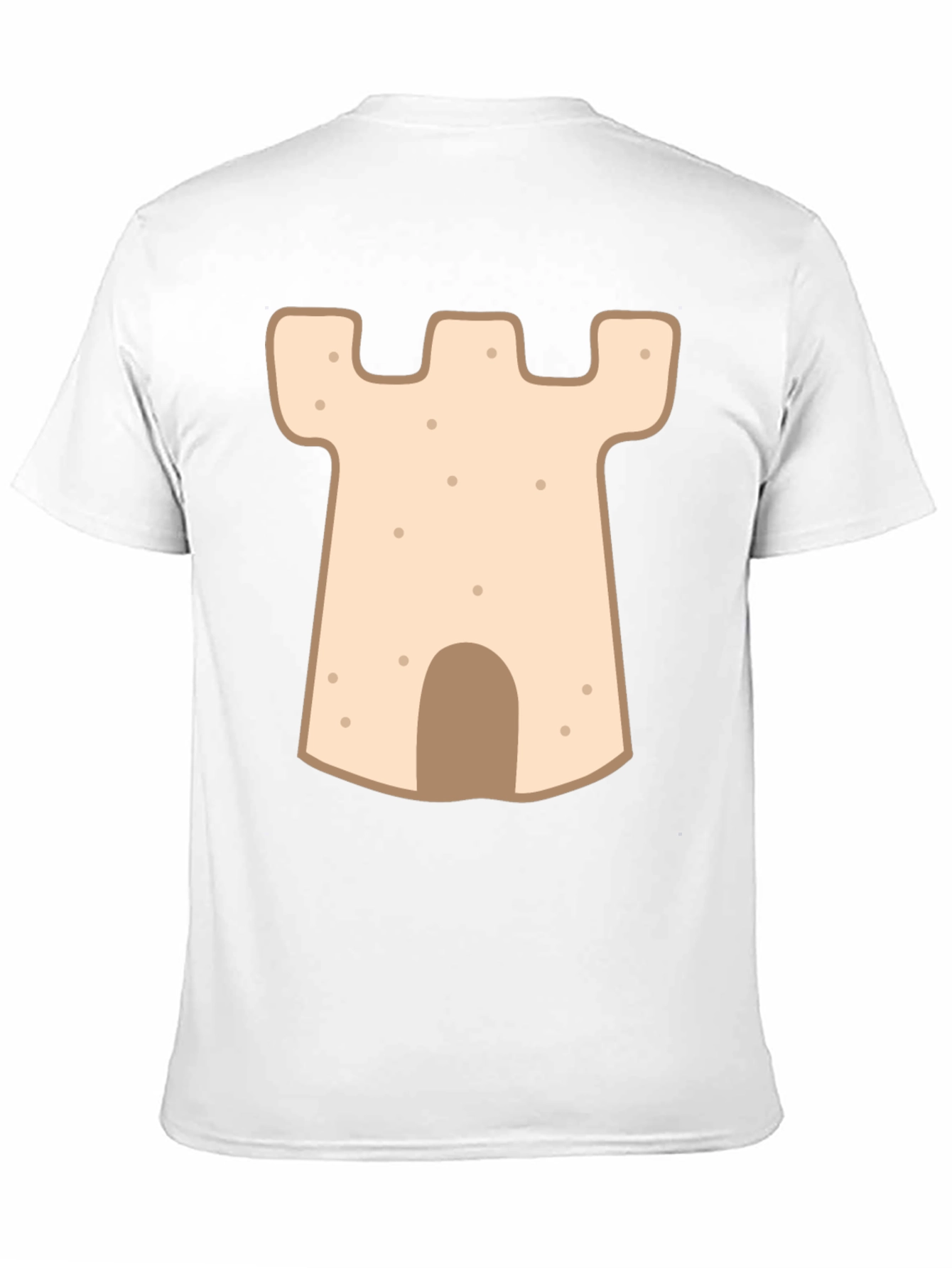 Sandcastle Graphic Tee - Black Cotton Comfort