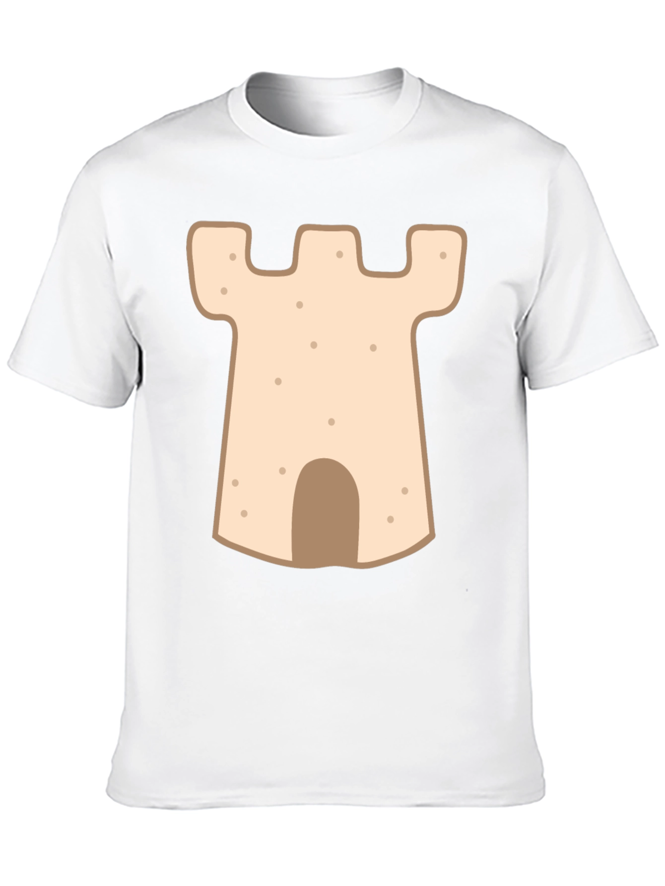 Sandcastle Graphic Tee - Black Cotton Comfort