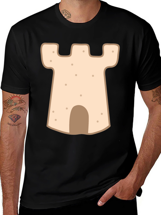 Sandcastle Graphic Tee - Black Cotton Comfort