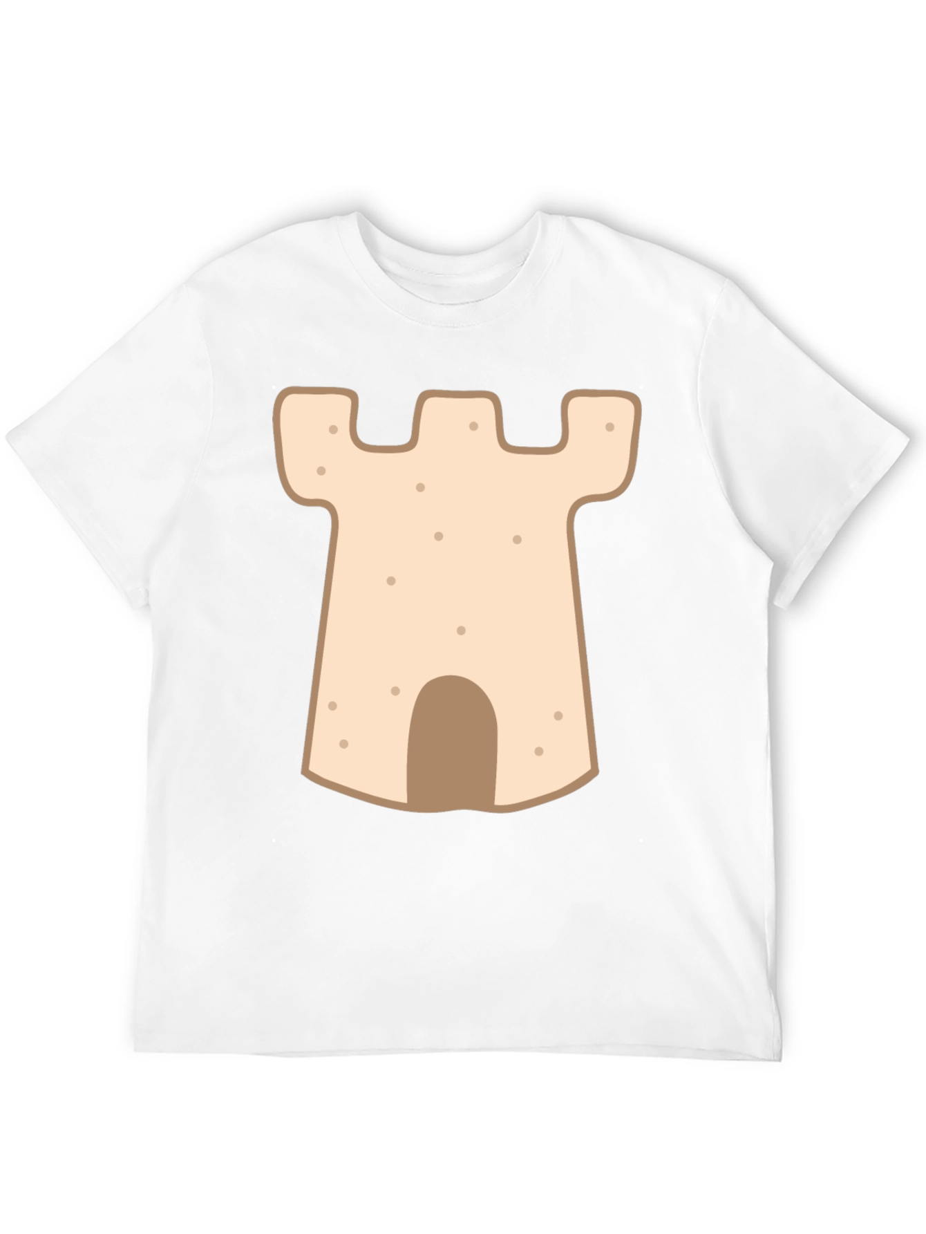 Sandcastle Graphic Tee - Black Cotton Comfort