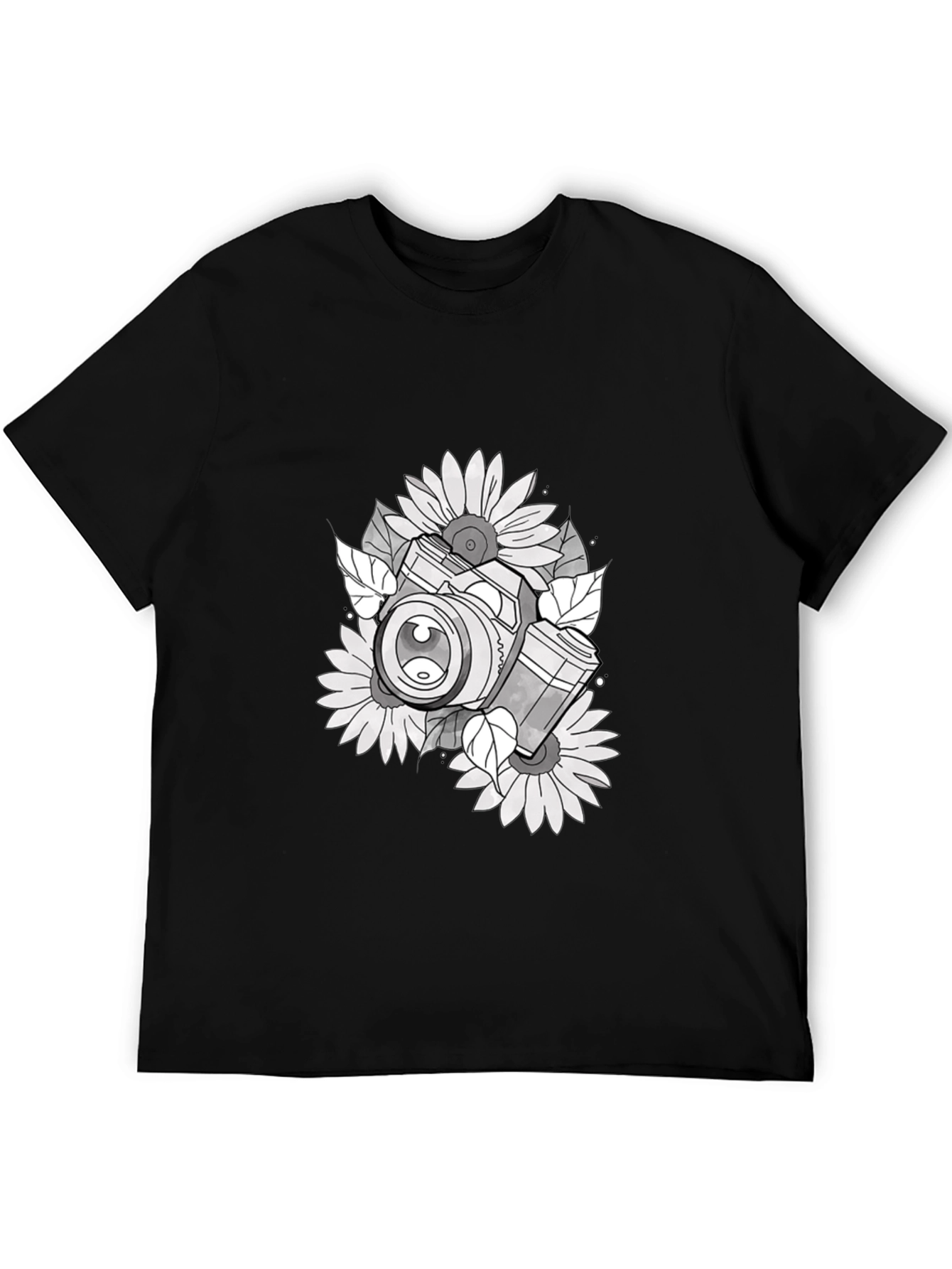 Camera & Sunflower Graphic Tee