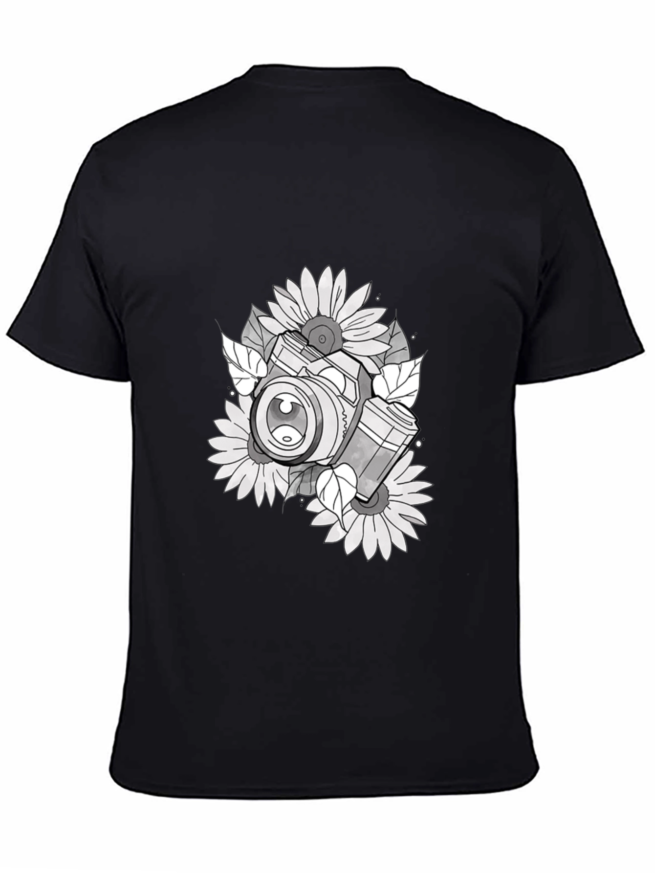 Camera & Sunflower Graphic Tee