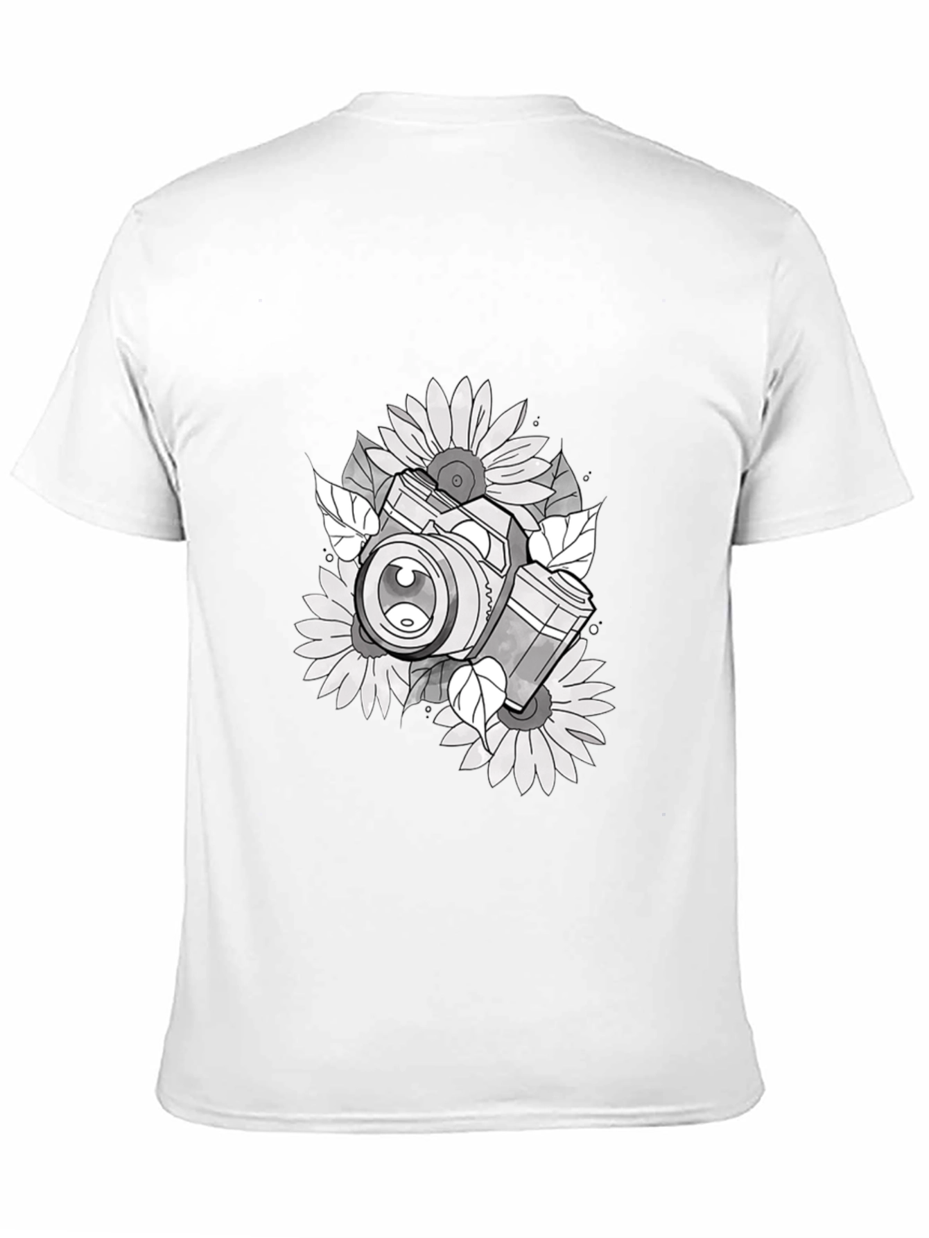 Camera & Sunflower Graphic Tee