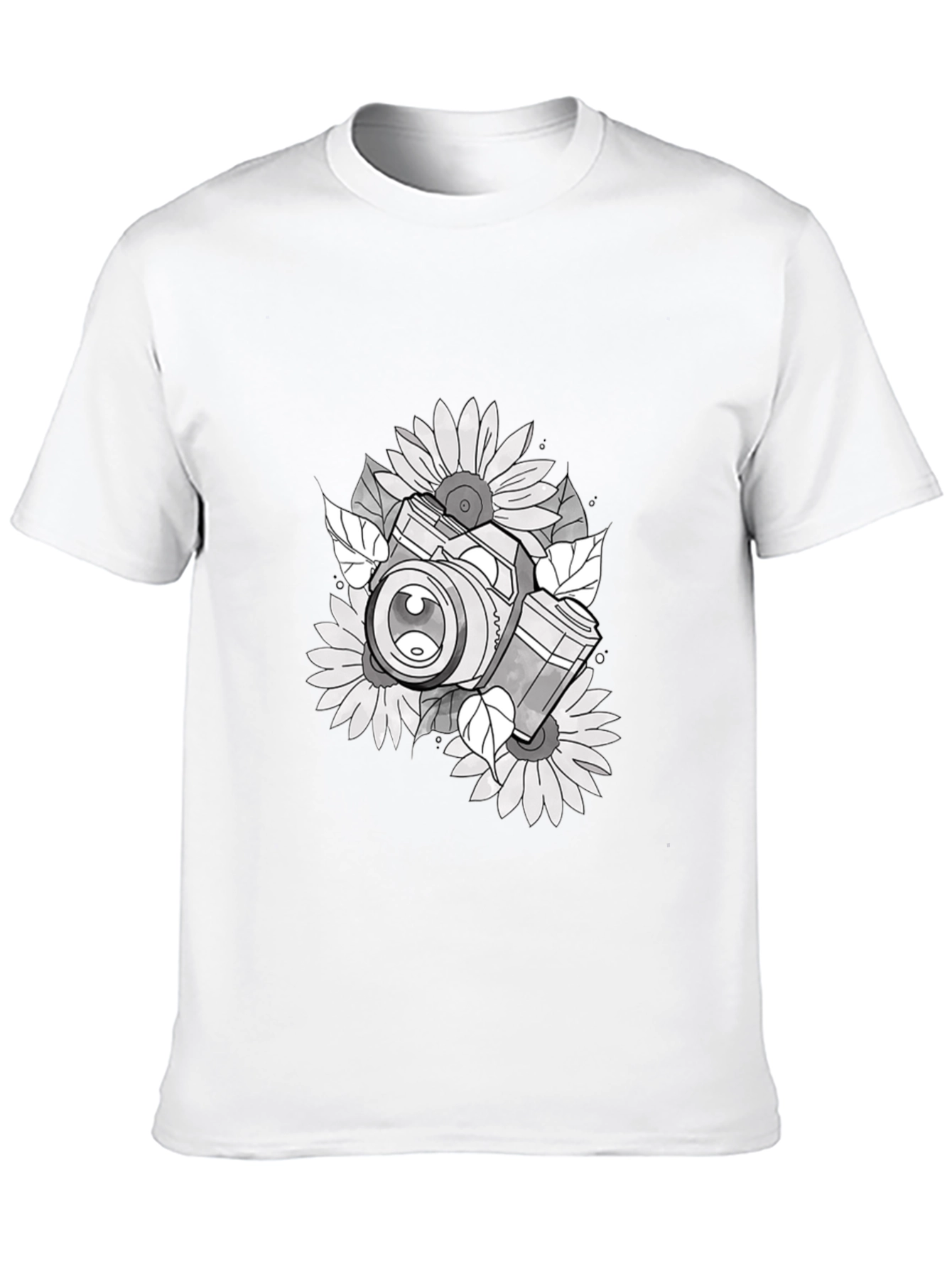 Camera & Sunflower Graphic Tee