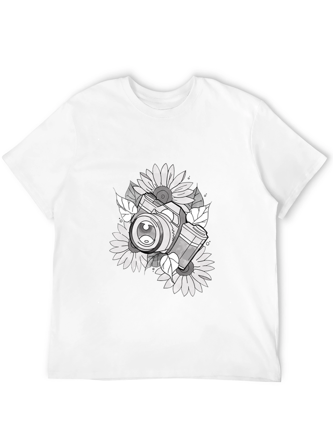 Camera & Sunflower Graphic Tee