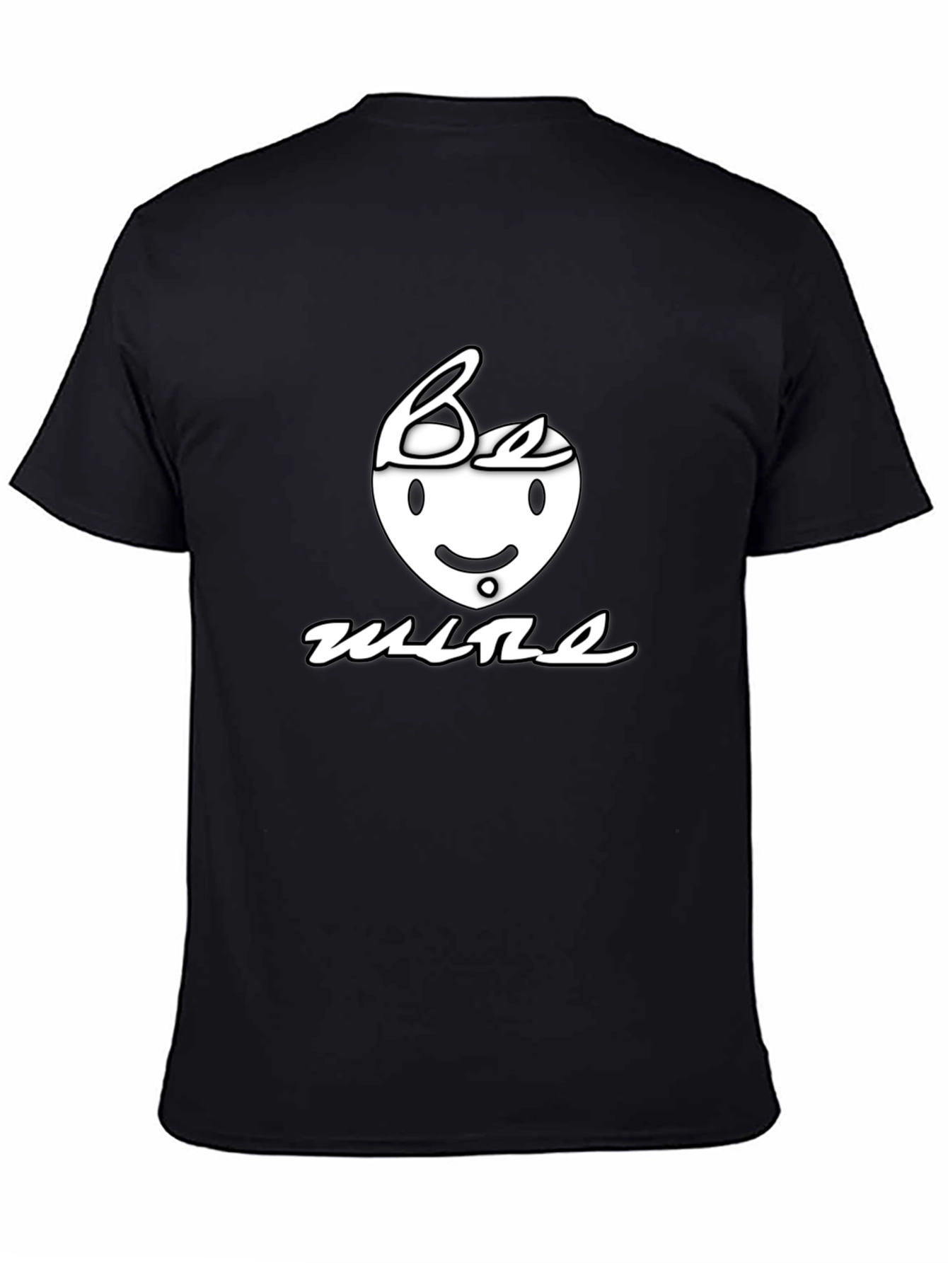 Be Mine Graphic Print Black T-Shirt