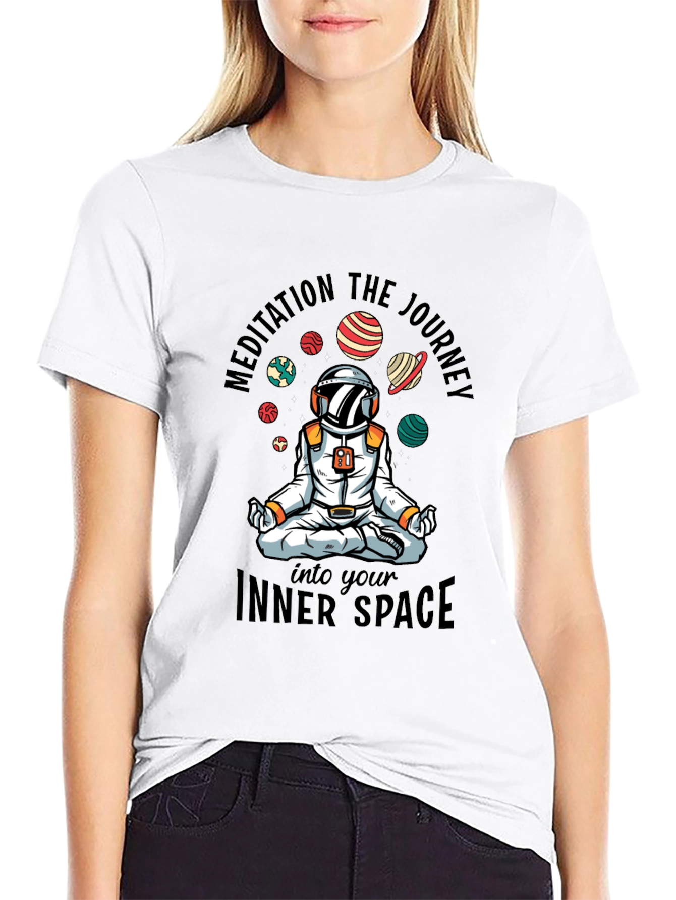 Astronaut Meditation Journey T-Shirt