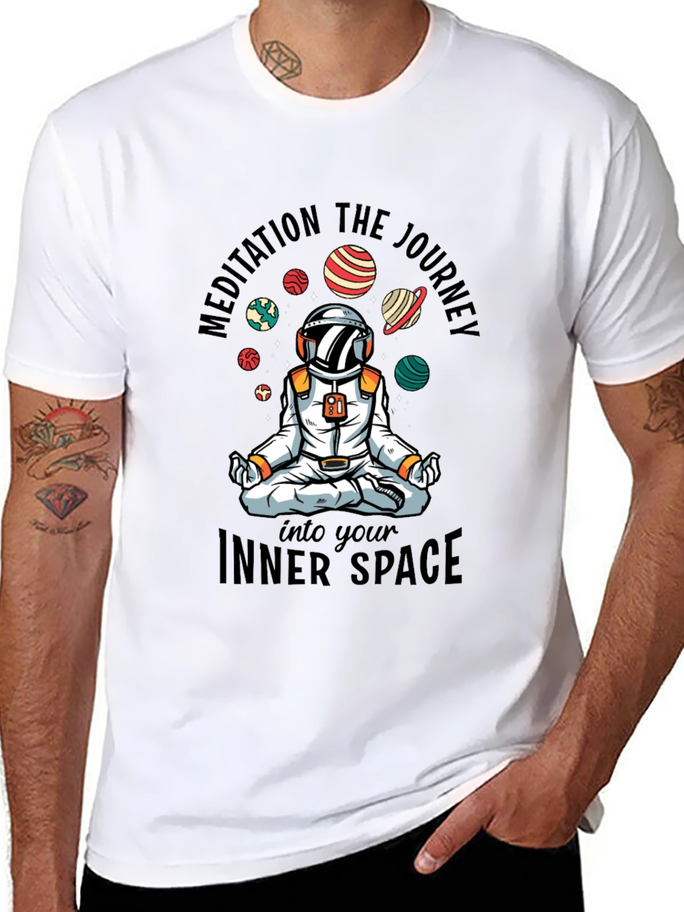 Astronaut Meditation Journey T-Shirt