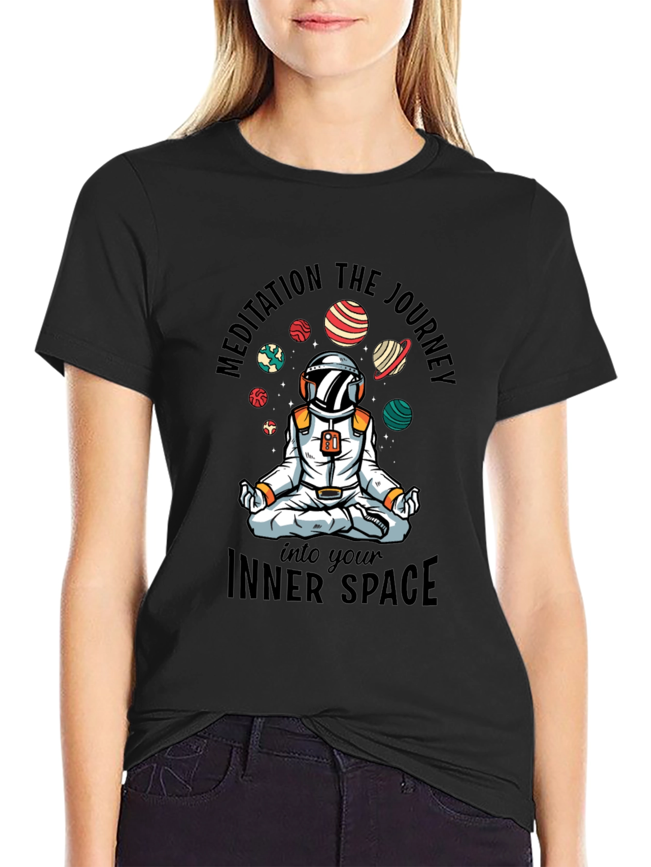 Astronaut Meditation Journey T-Shirt