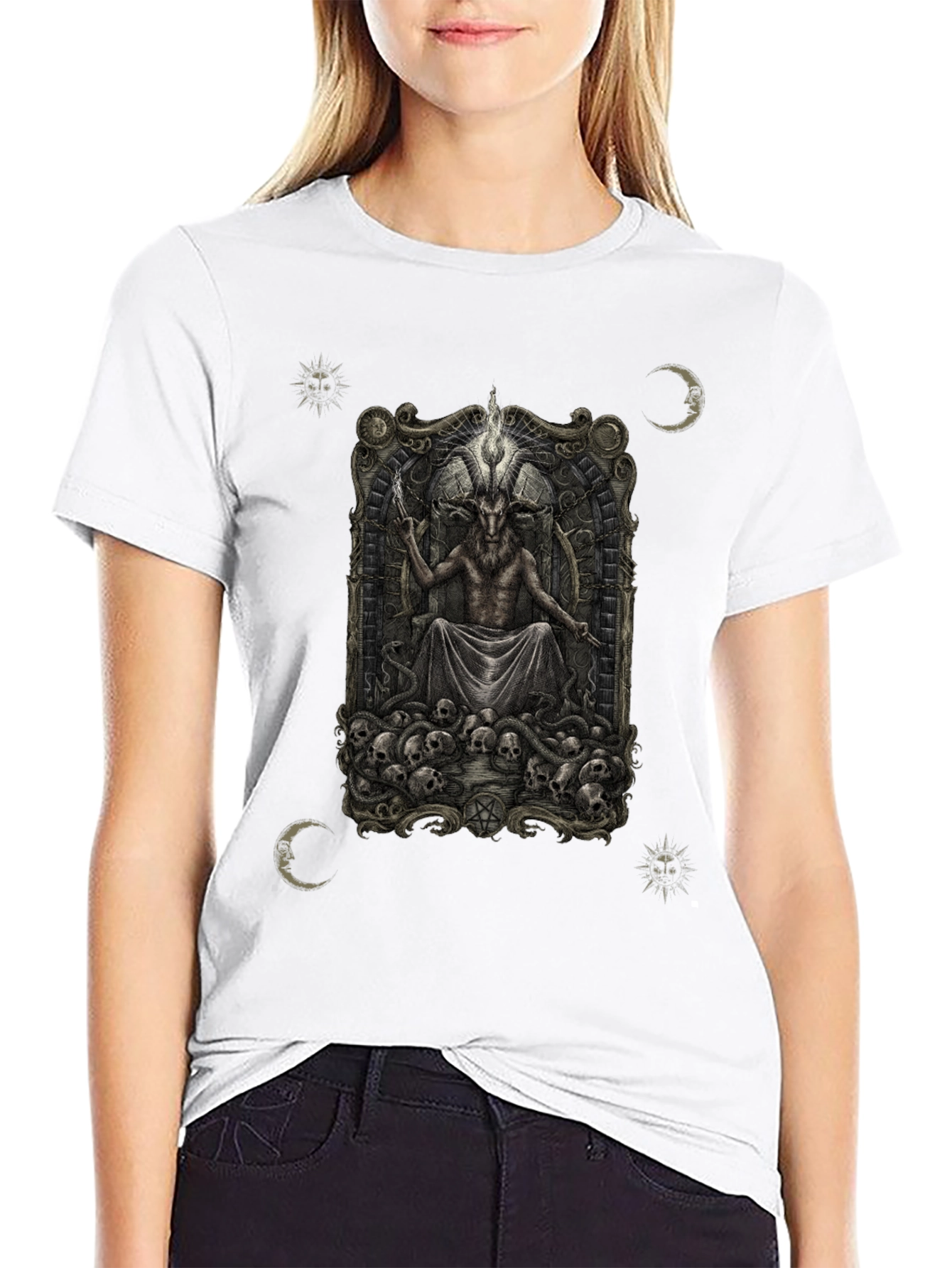 Occult Baphomet Graphic T-Shirt - Dark Satanic Tee