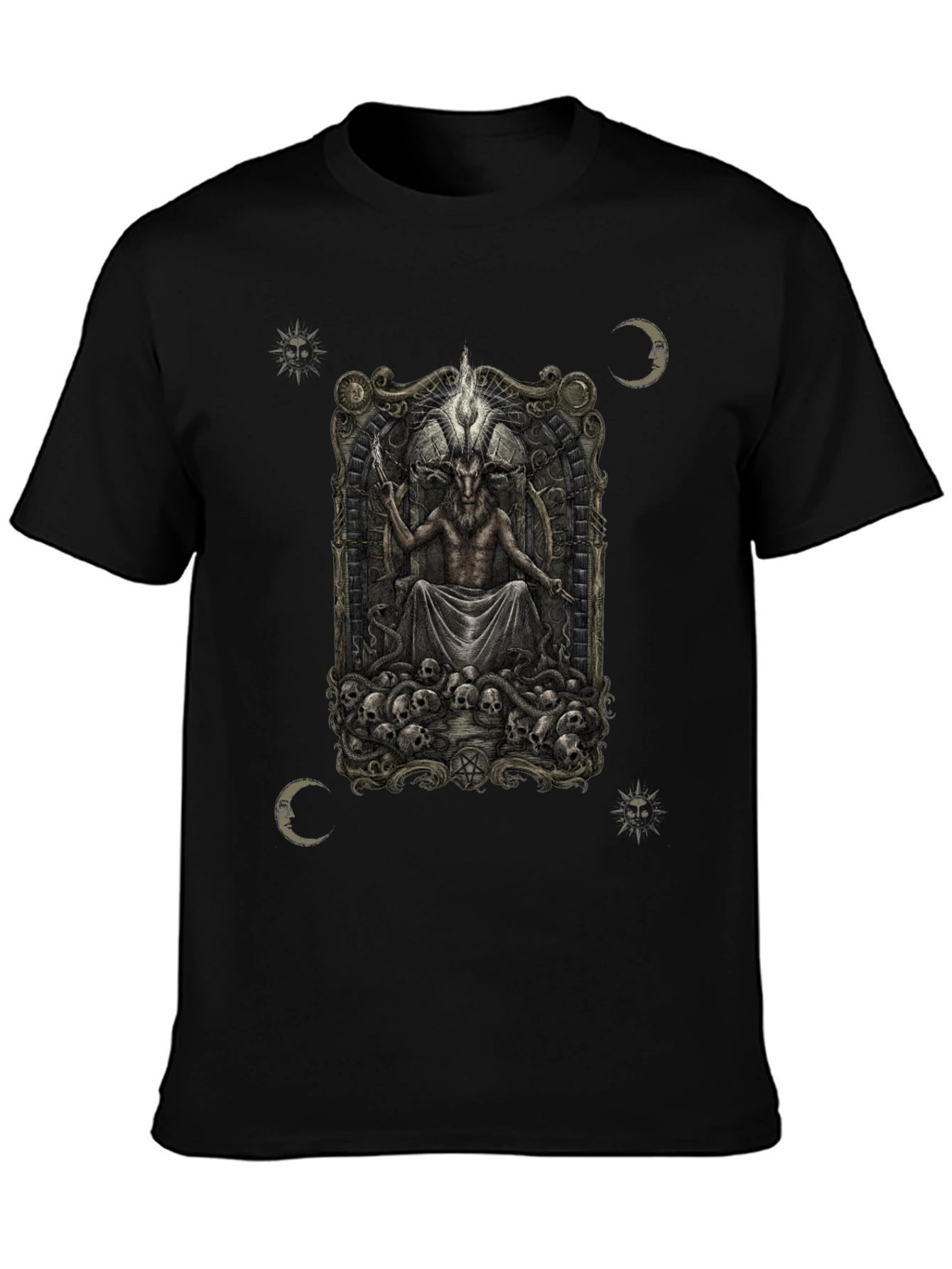 Occult Baphomet Graphic T-Shirt - Dark Satanic Tee
