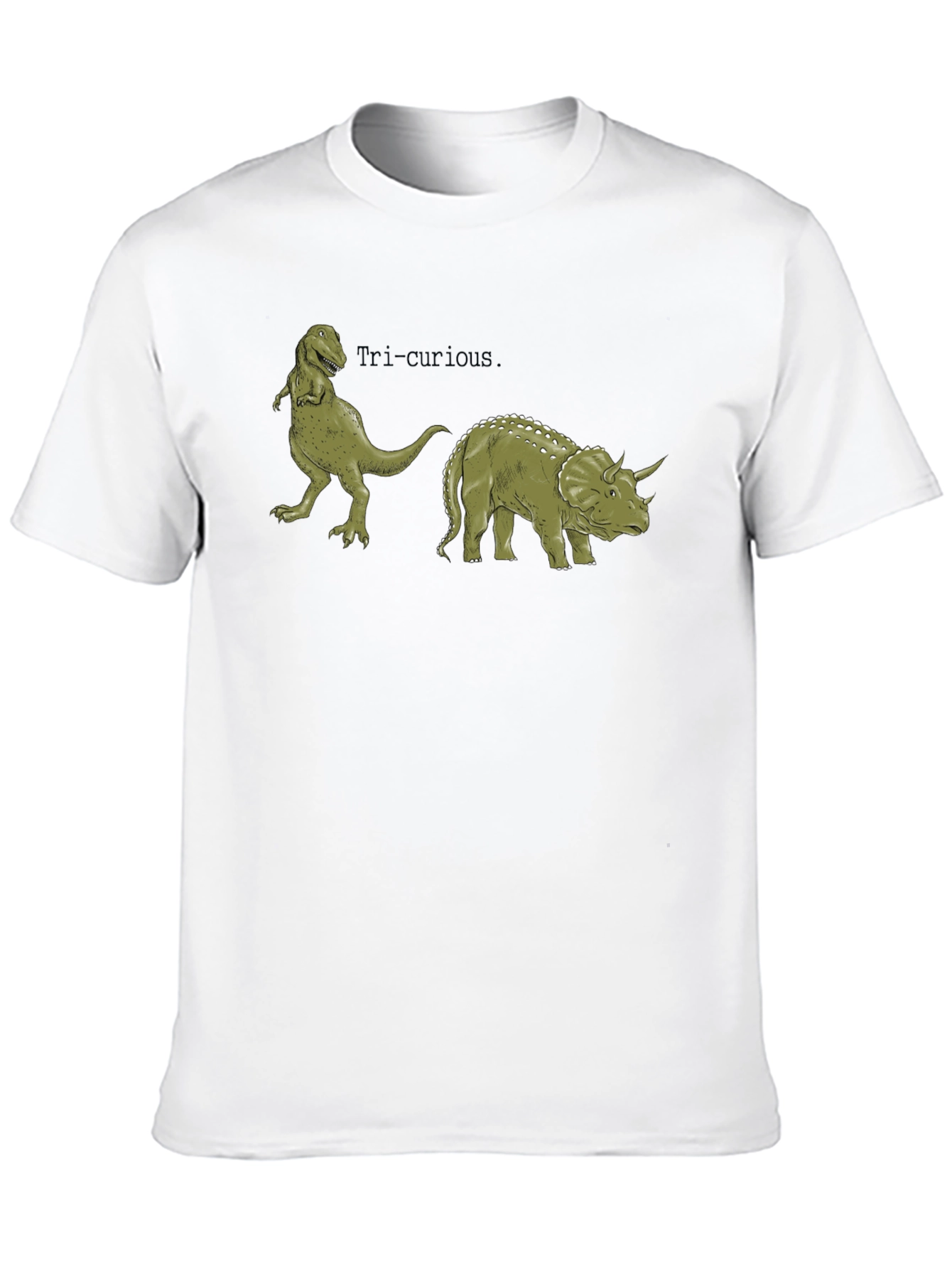 Tri-Curious Dinosaur Graphic Tee