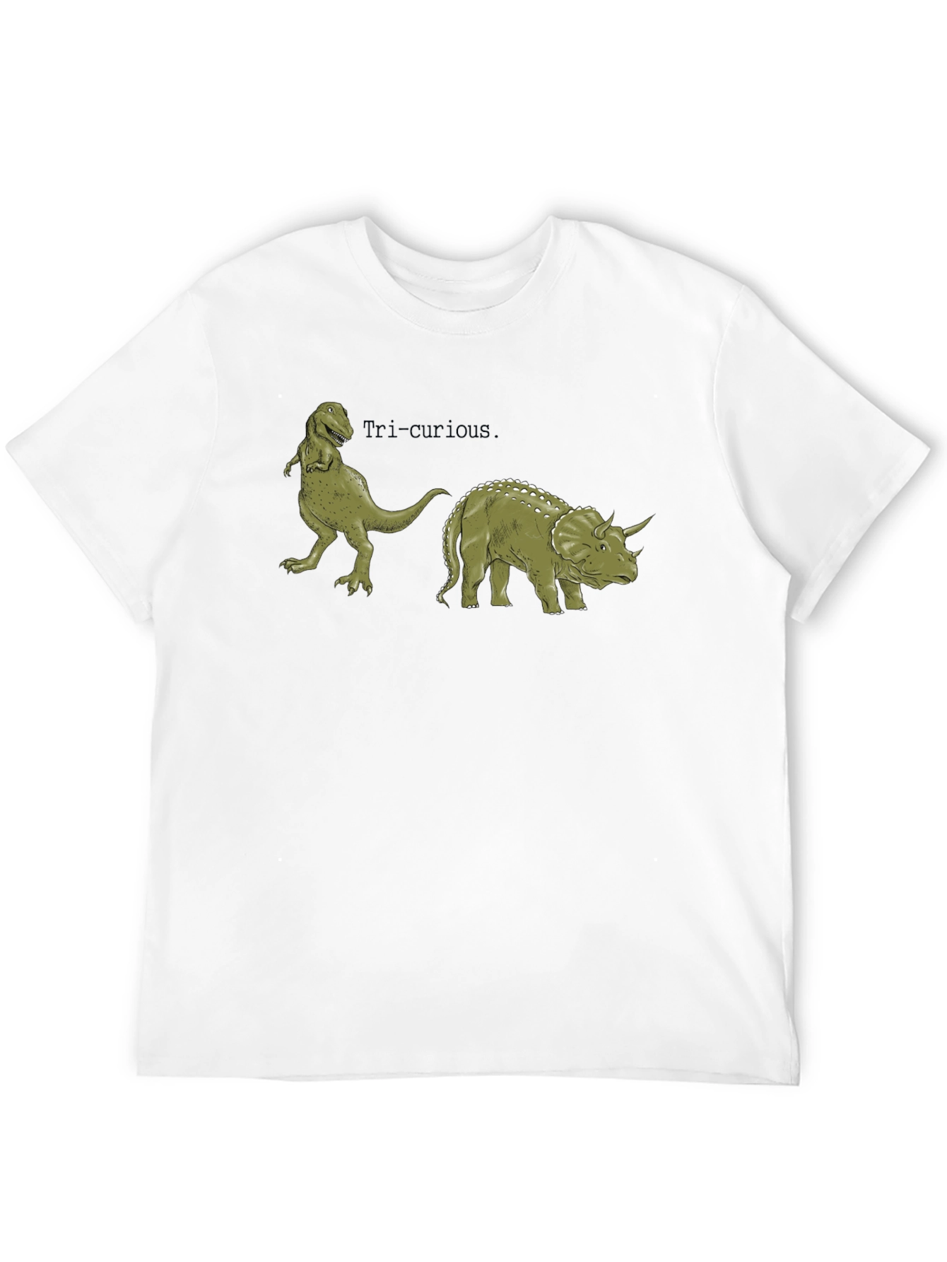 Tri-Curious Dinosaur Graphic Tee