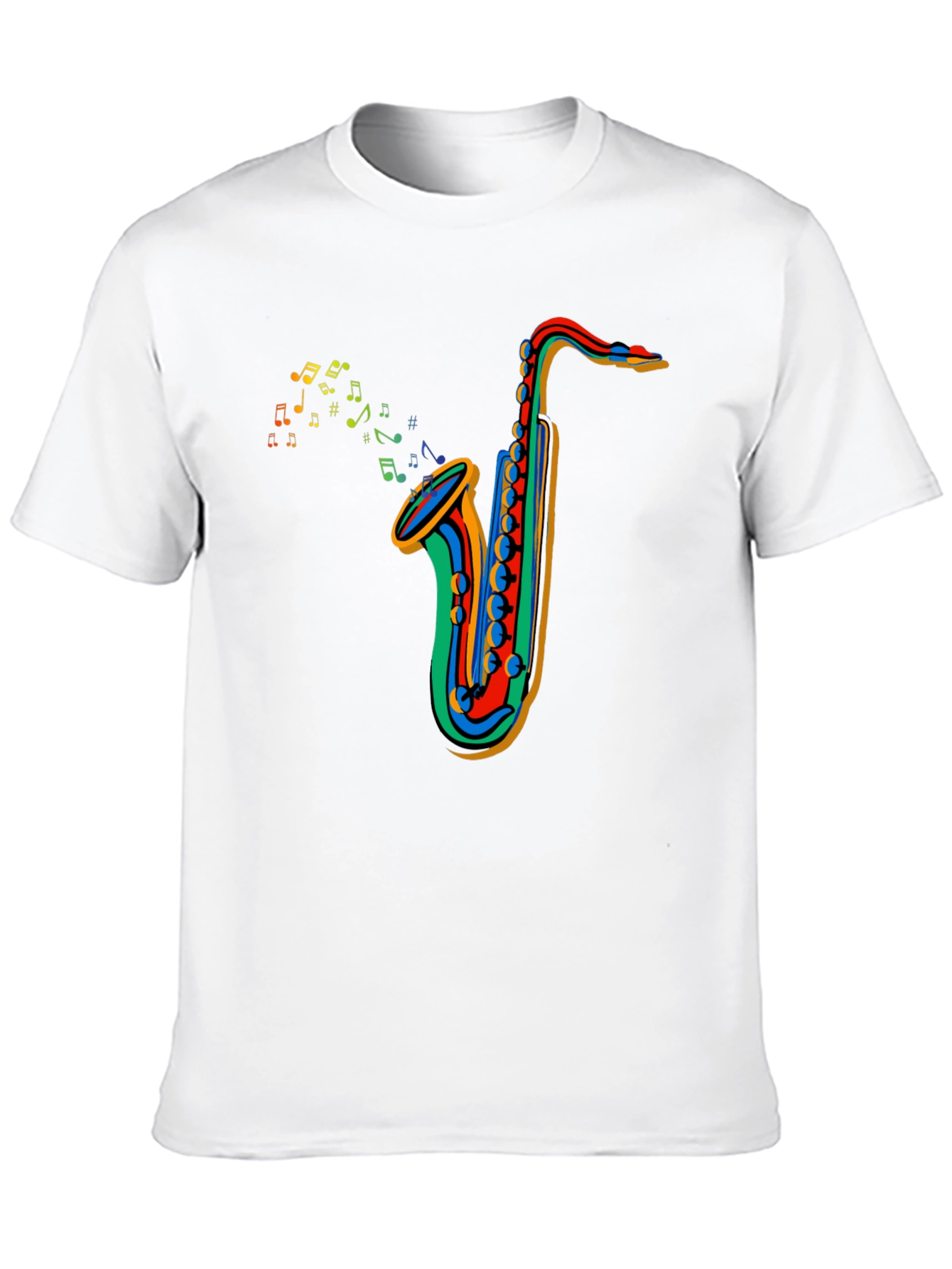 Colorful Saxophone Music T-Shirt