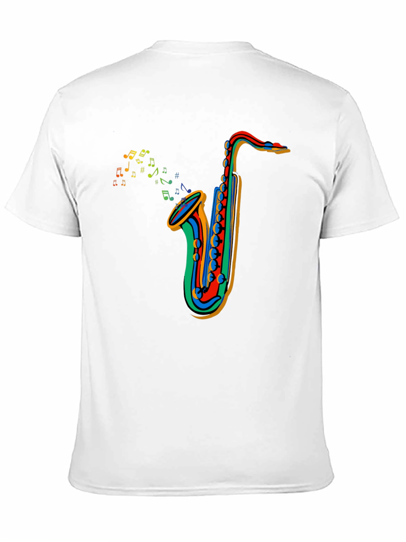 Colorful Saxophone Music T-Shirt