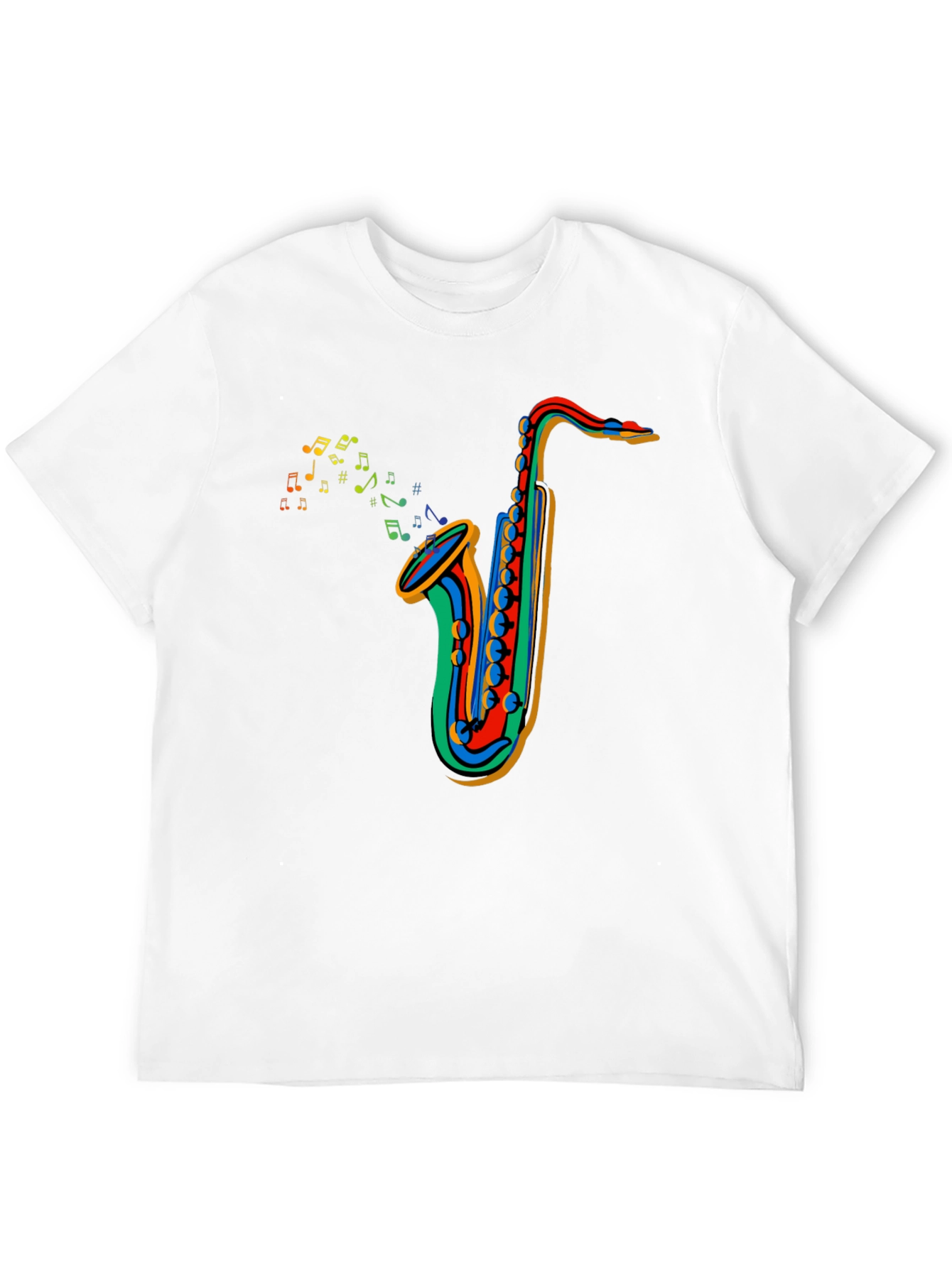Colorful Saxophone Music T-Shirt