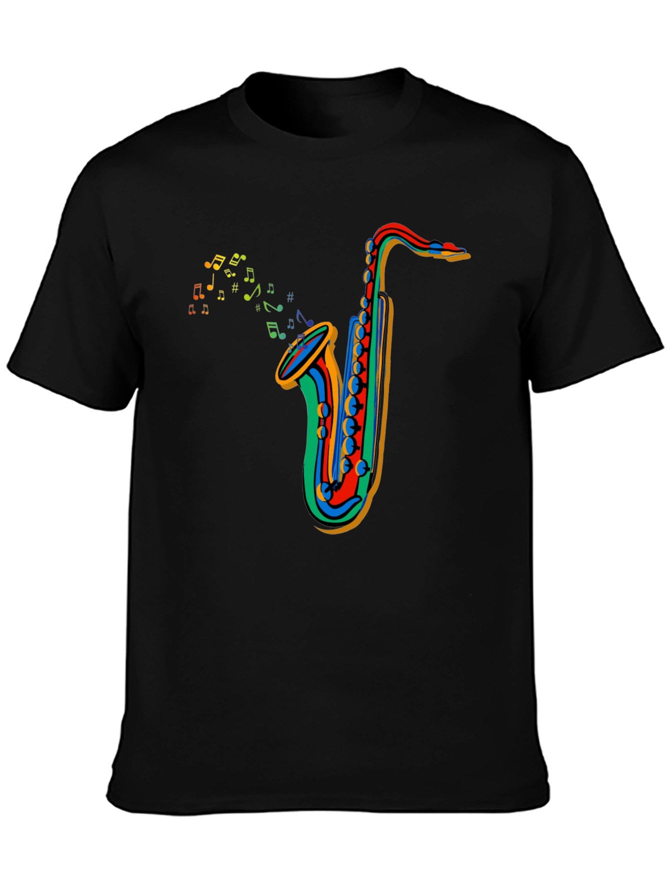 Colorful Saxophone Music T-Shirt