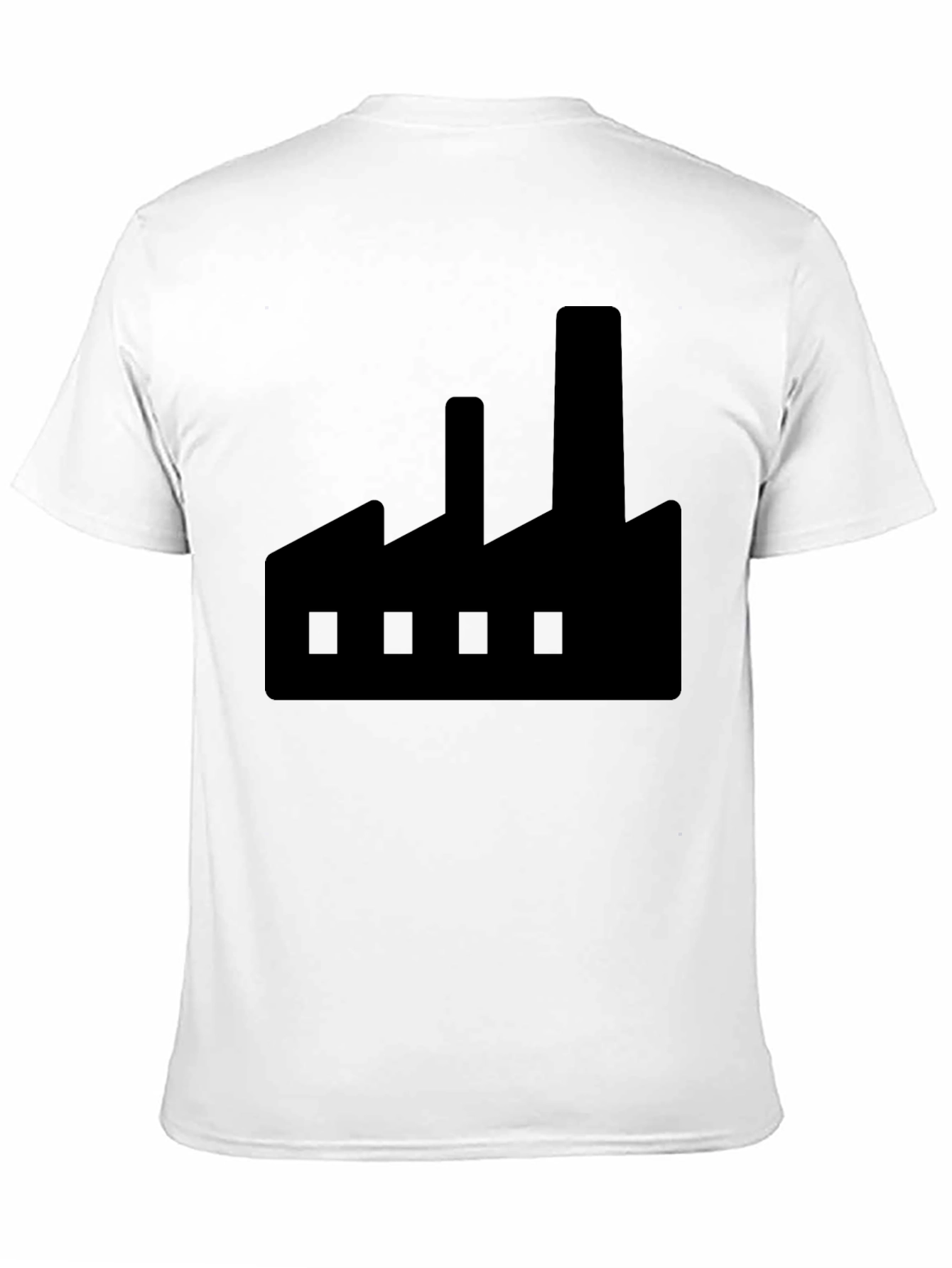 Factory Graphic Black T-Shirt - Industrial Style
