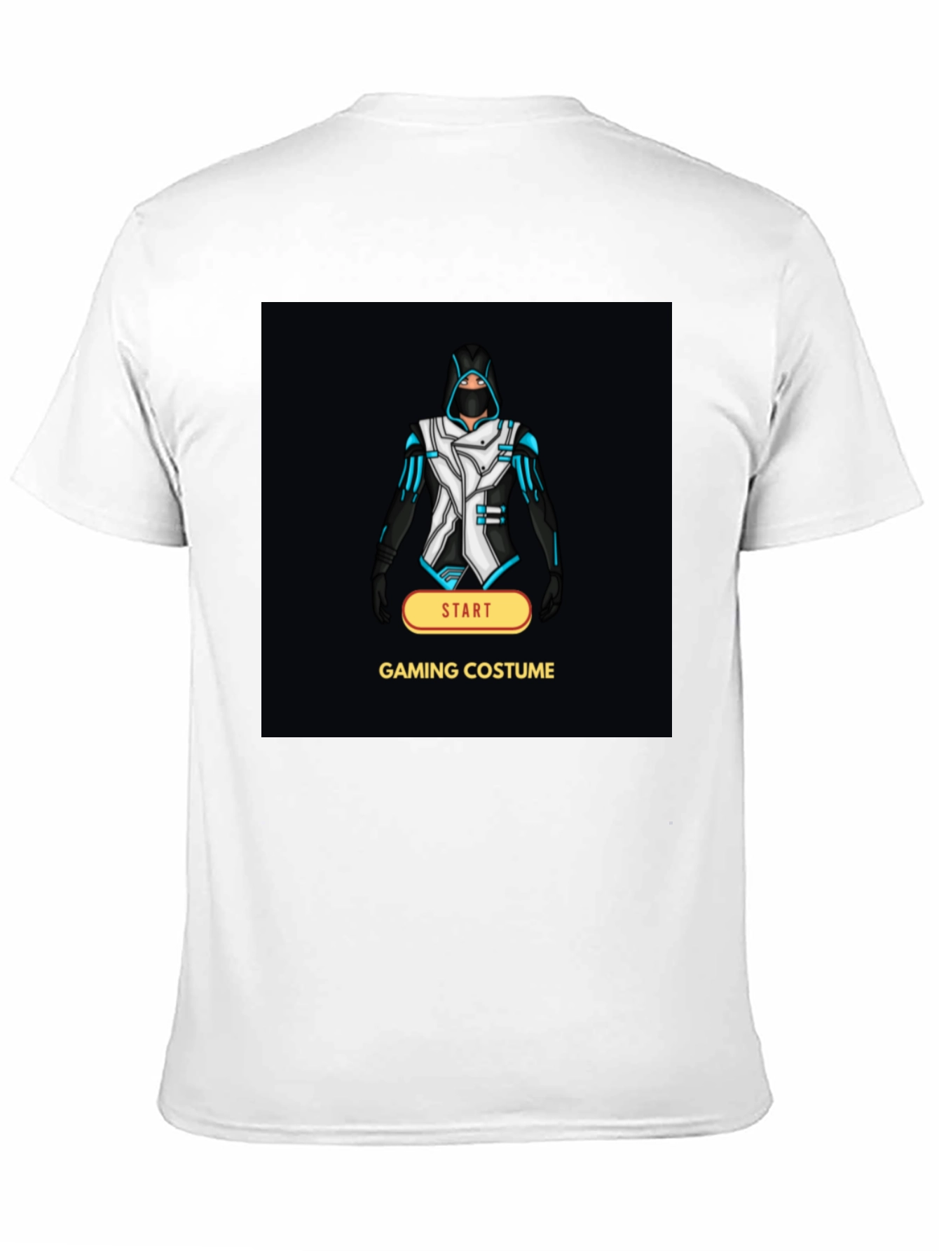 Gaming Costume Graphic Tee - Black T-Shirt