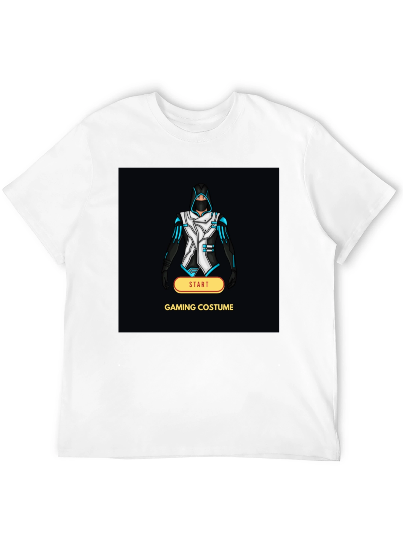Gaming Costume Graphic Tee - Black T-Shirt