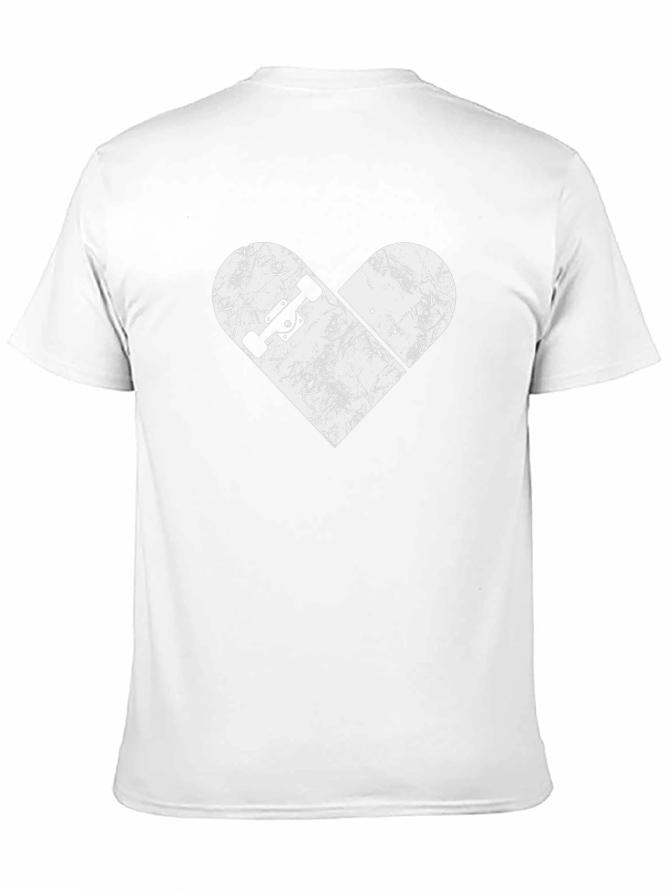 Skateboard Heart Graphic Tee - Cool Skater Design