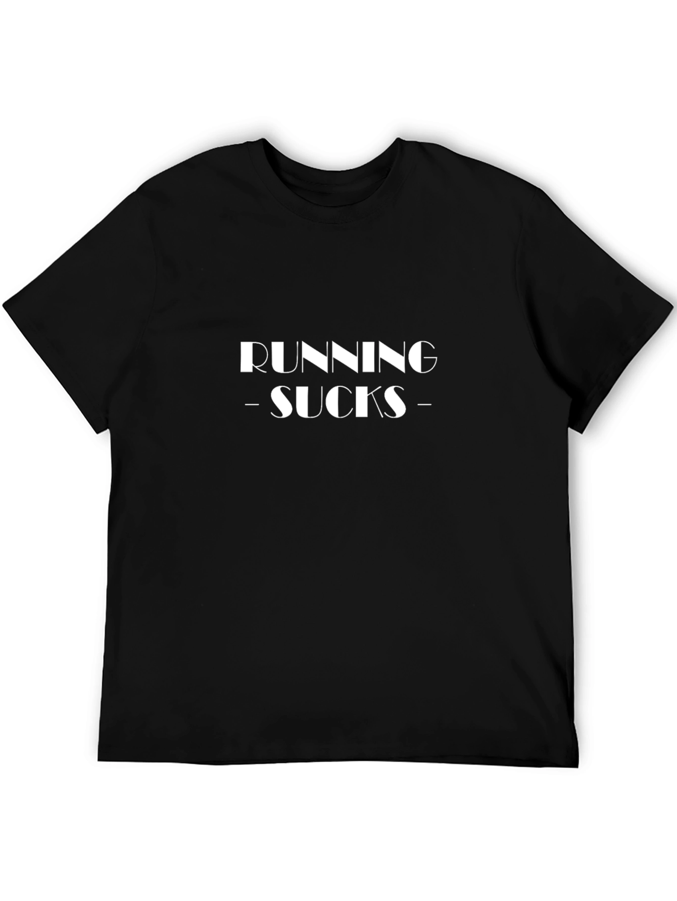 Running Sucks Graphic Tee - Unisex Black T-Shirt