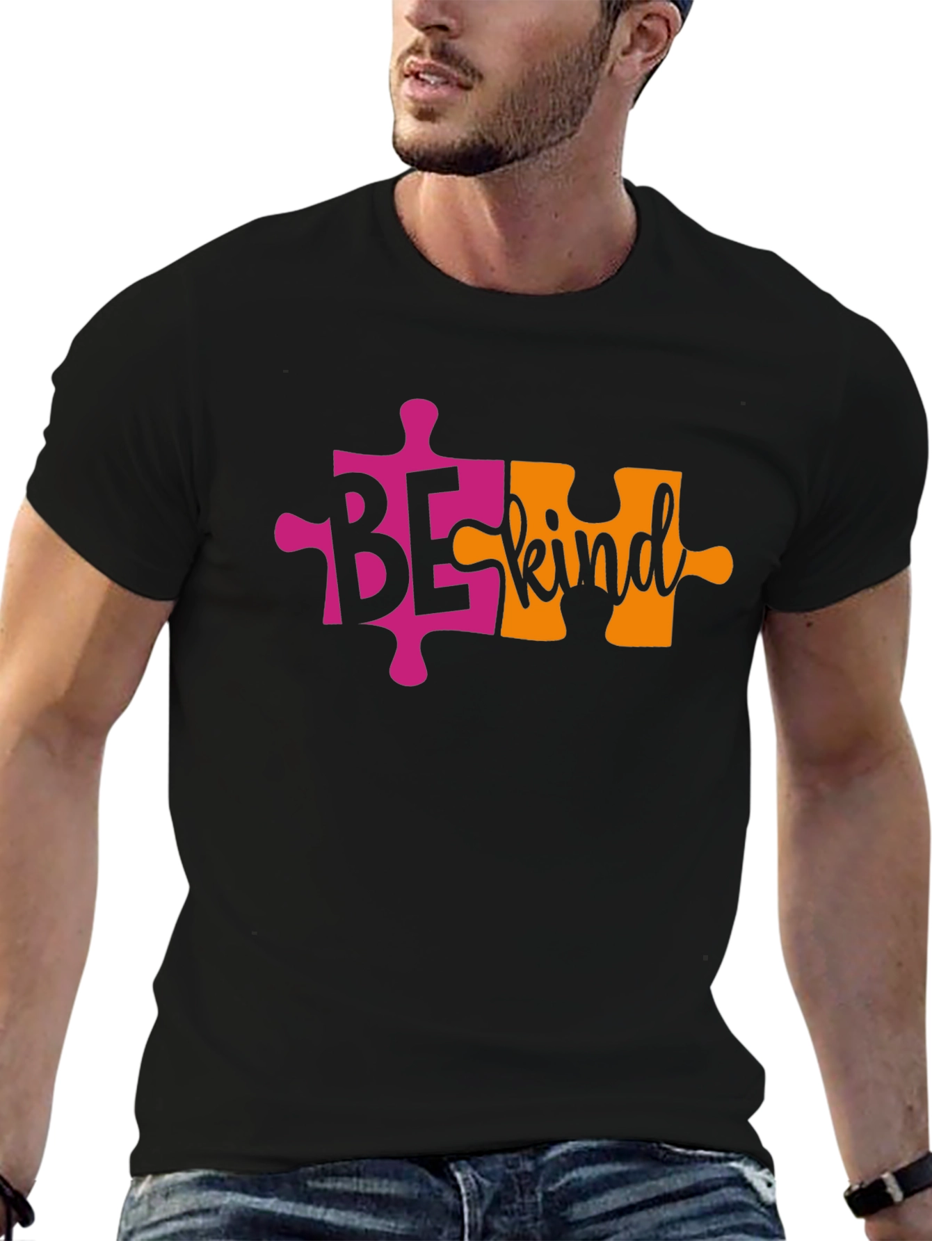 Be Kind Autism Awareness Puzzle Piece T-Shirt
