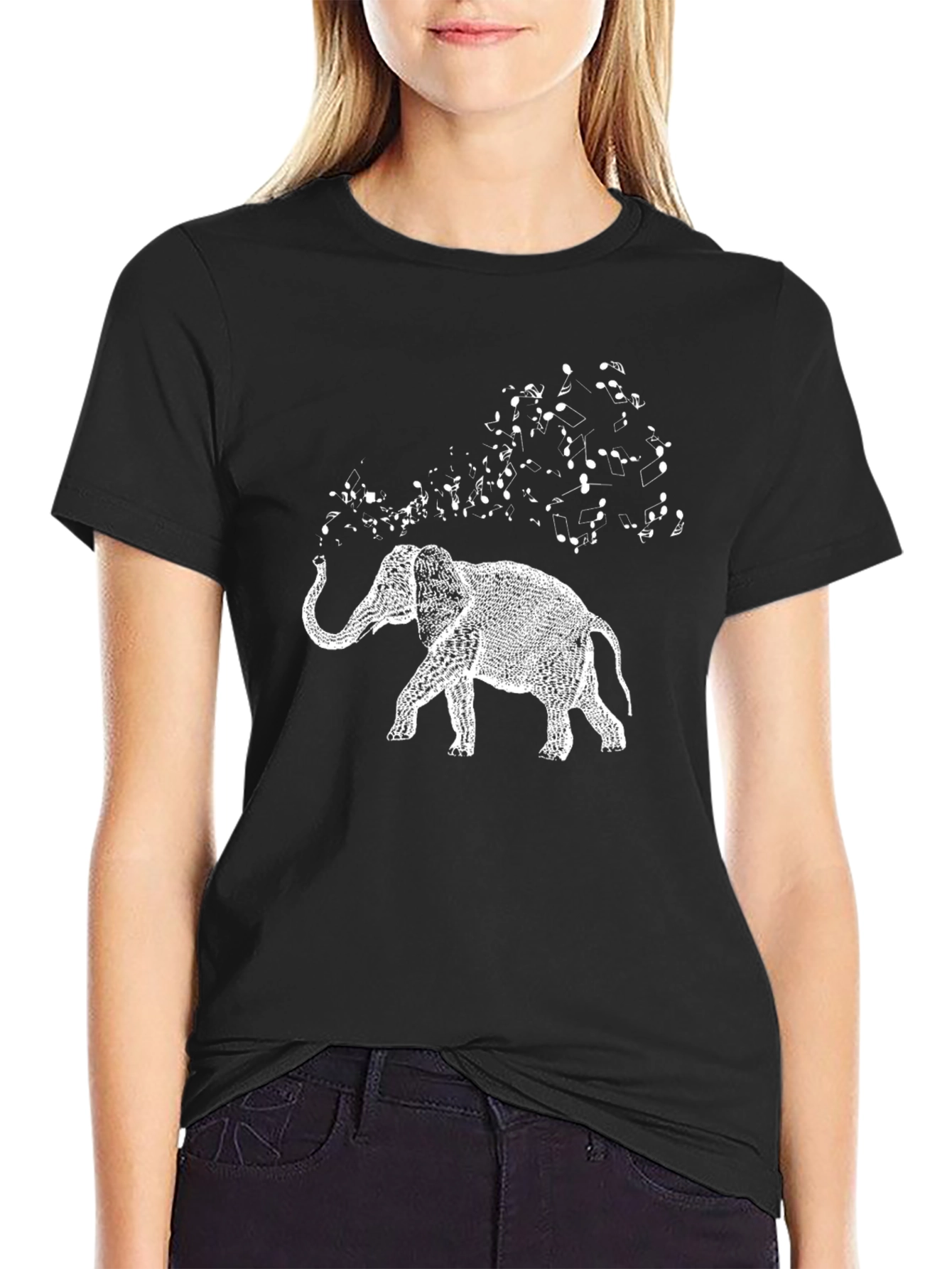 Elephant Music T-Shirt - Unique Graphic Tee