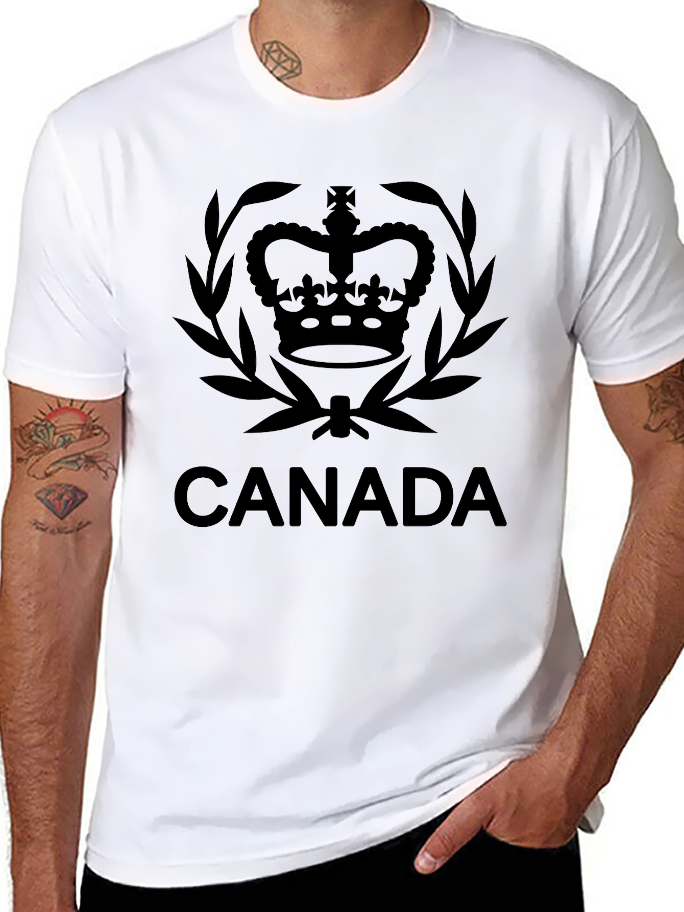Canada Crown Graphic T-Shirt - Black