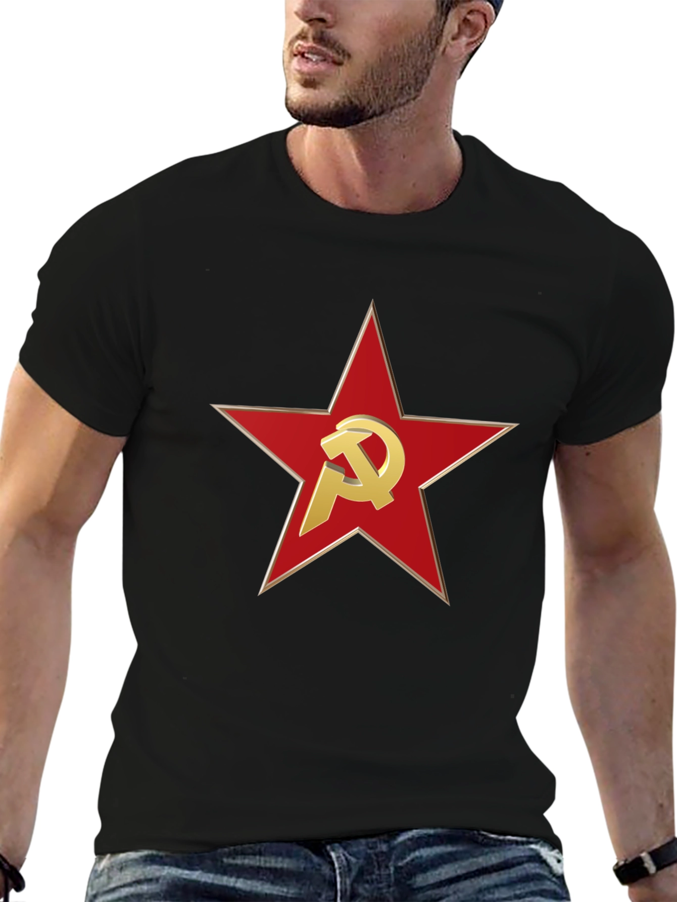 Hammer & Sickle Red Star Graphic T-Shirt