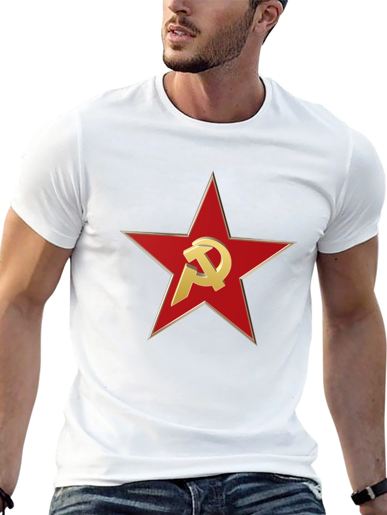 Hammer & Sickle Red Star Graphic T-Shirt