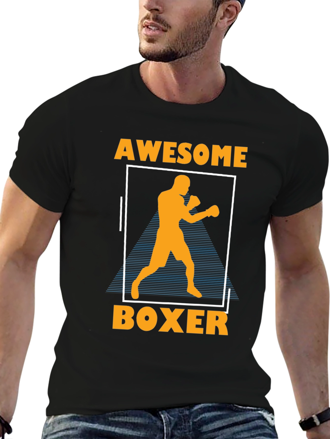 Awesome Boxer Graphic T-Shirt