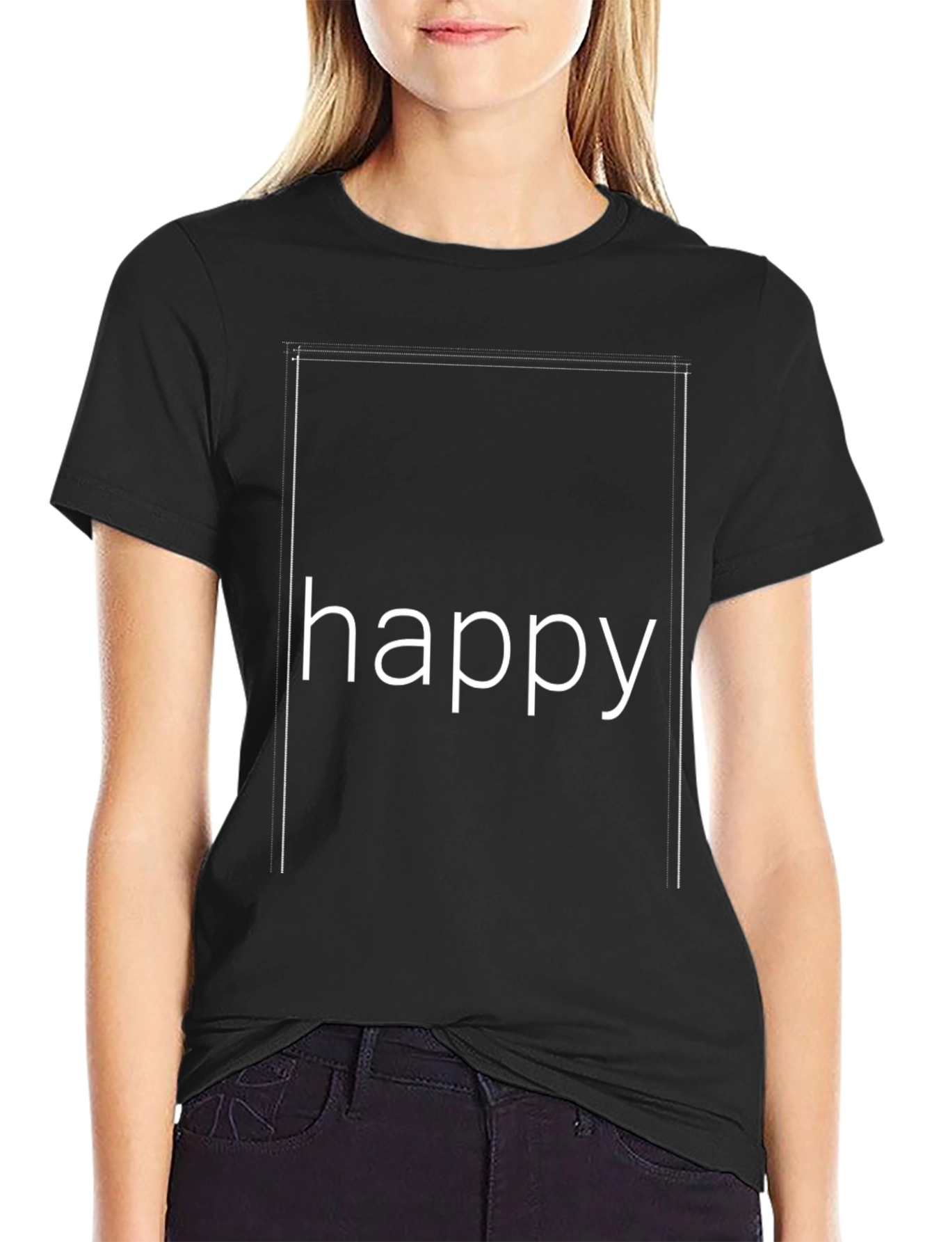 Happy Graphic Tee - Casual Comfort