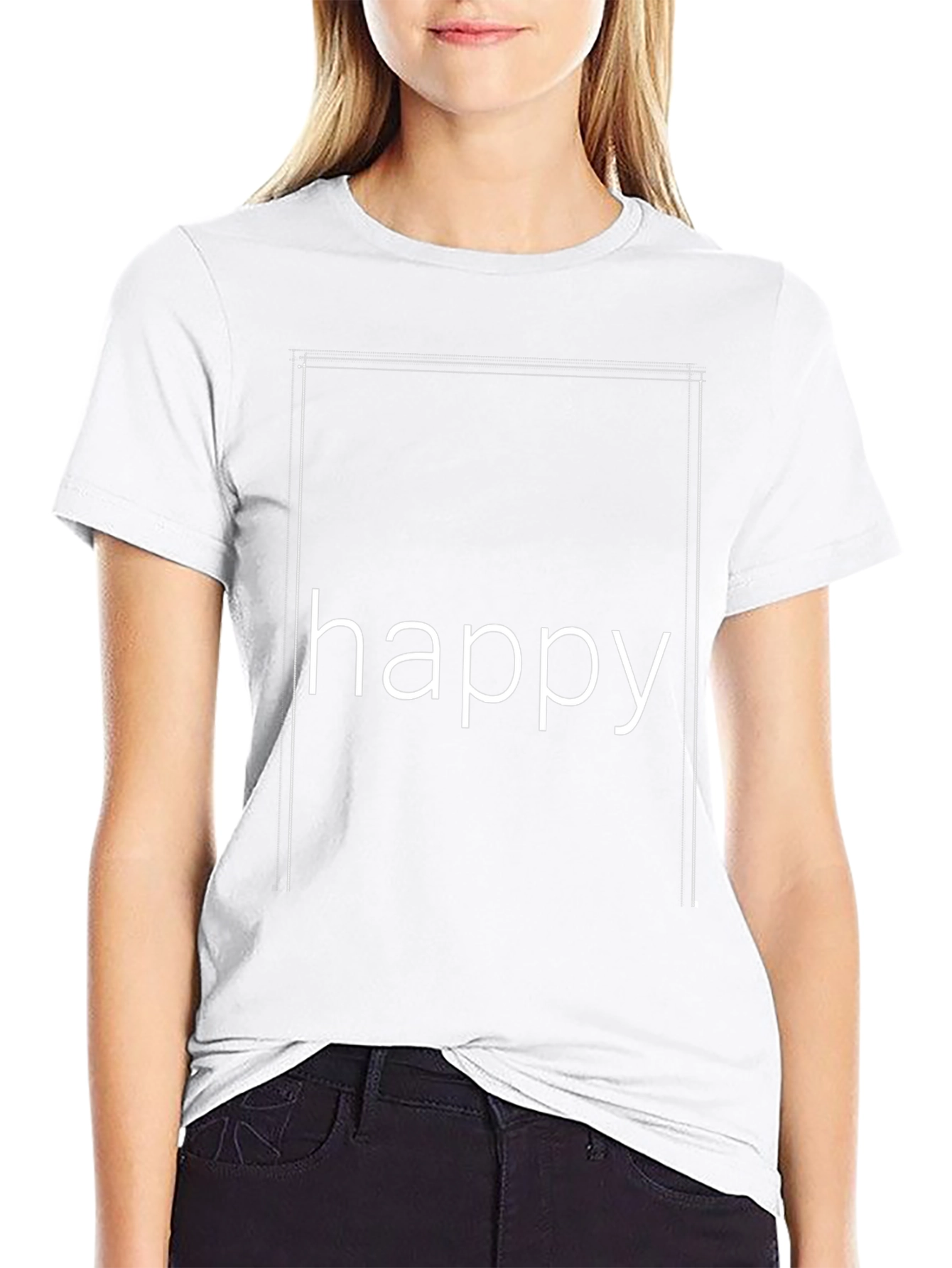 Happy Graphic Tee - Casual Comfort