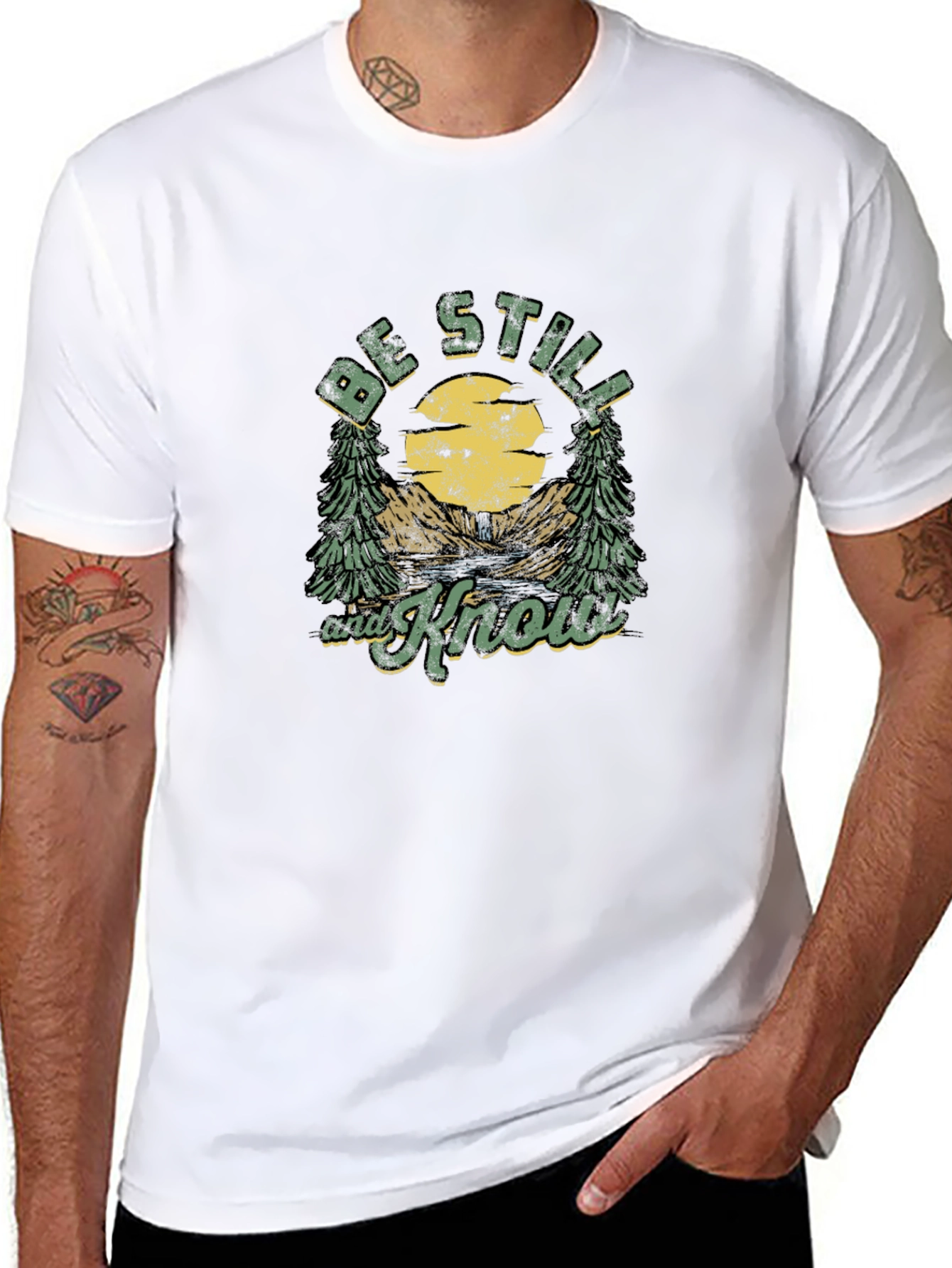 Be Still and Know T-Shirt - Nature Graphic Tee