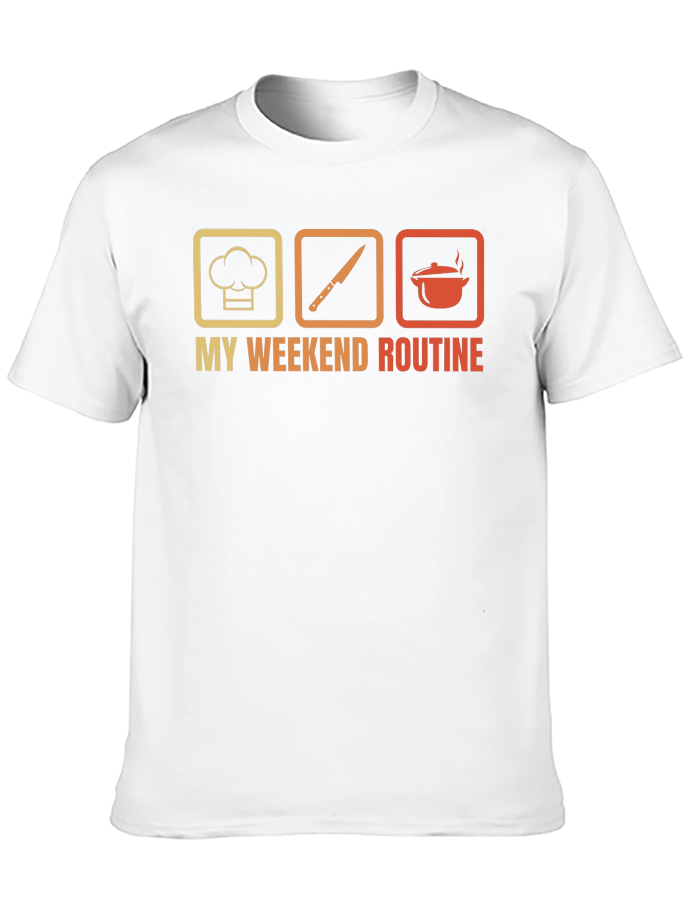 Chefs Weekend Routine Graphic Tee - Black