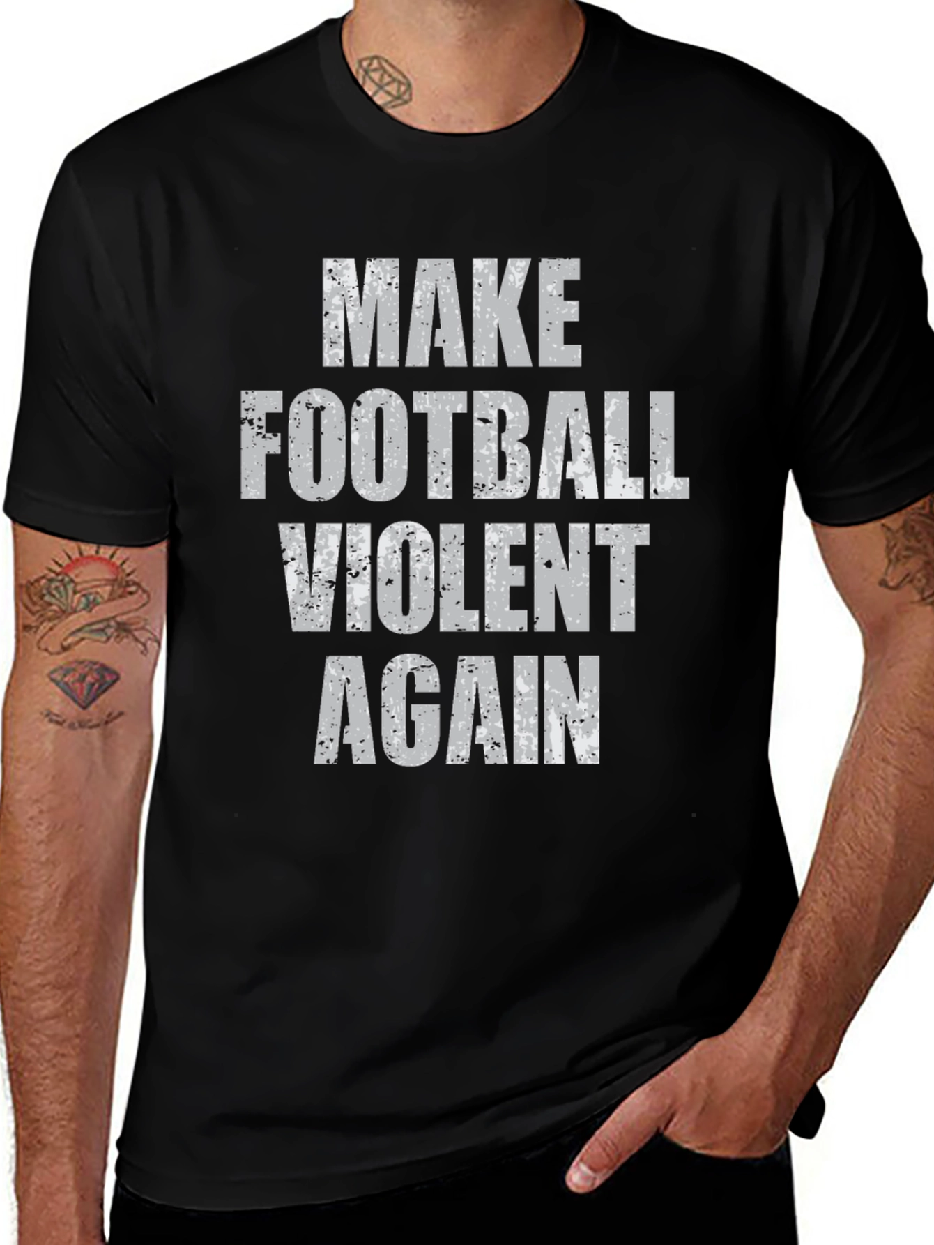 Make Football Violent Again Graphic T-Shirt