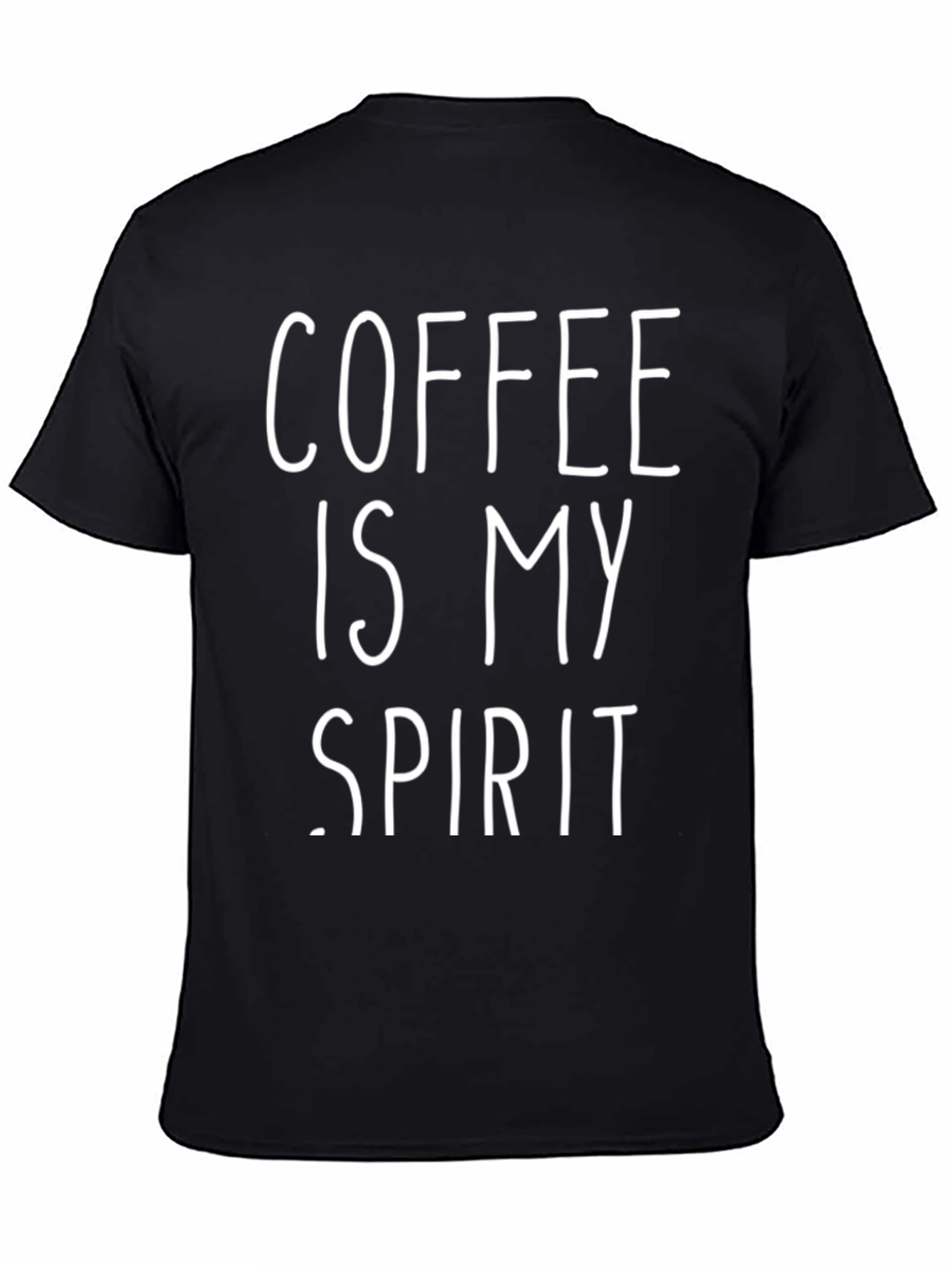 Coffee Is My Spirit Graphic Tee - Black T-Shirt