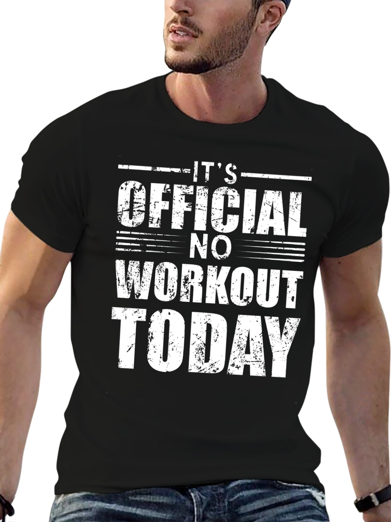 Funny No Workout Today Graphic T-Shirt
