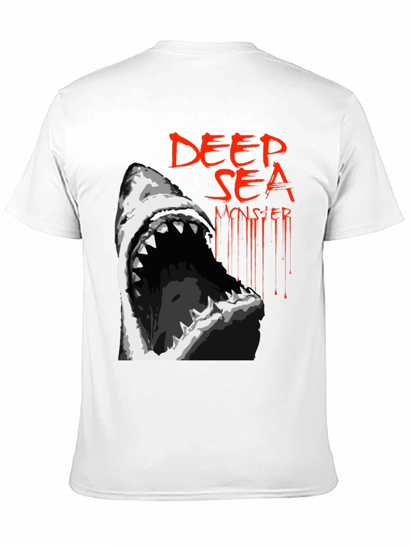 Deep Sea Monster Graphic Tee - Black