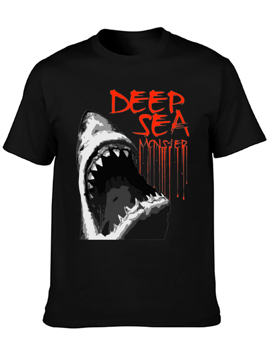 Deep Sea Monster Graphic Tee - Black