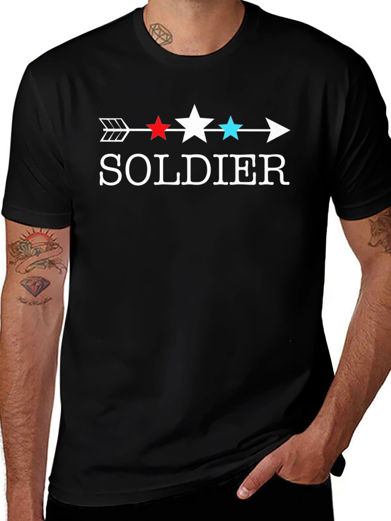 Soldier Arrow Star T-Shirt Patriotic