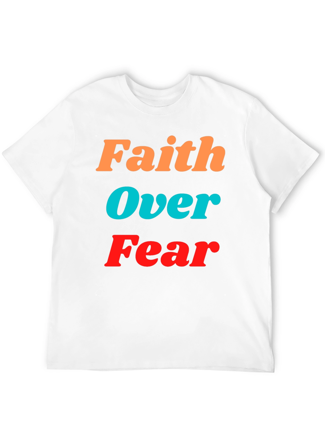 Faith Over Fear Graphic Tee - Inspirational Black T-Shirt