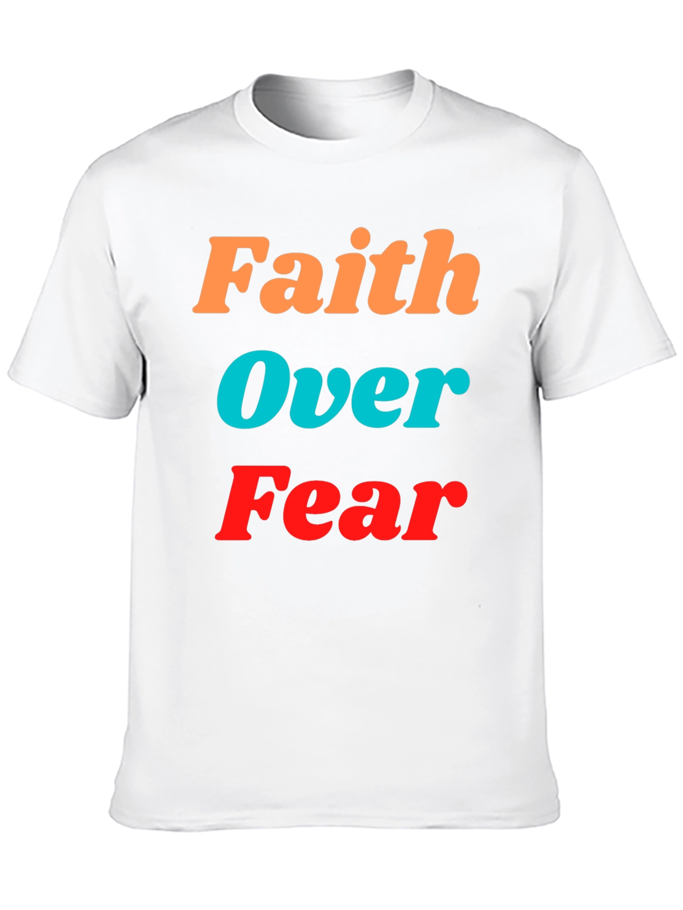 Faith Over Fear Graphic Tee - Inspirational Black T-Shirt