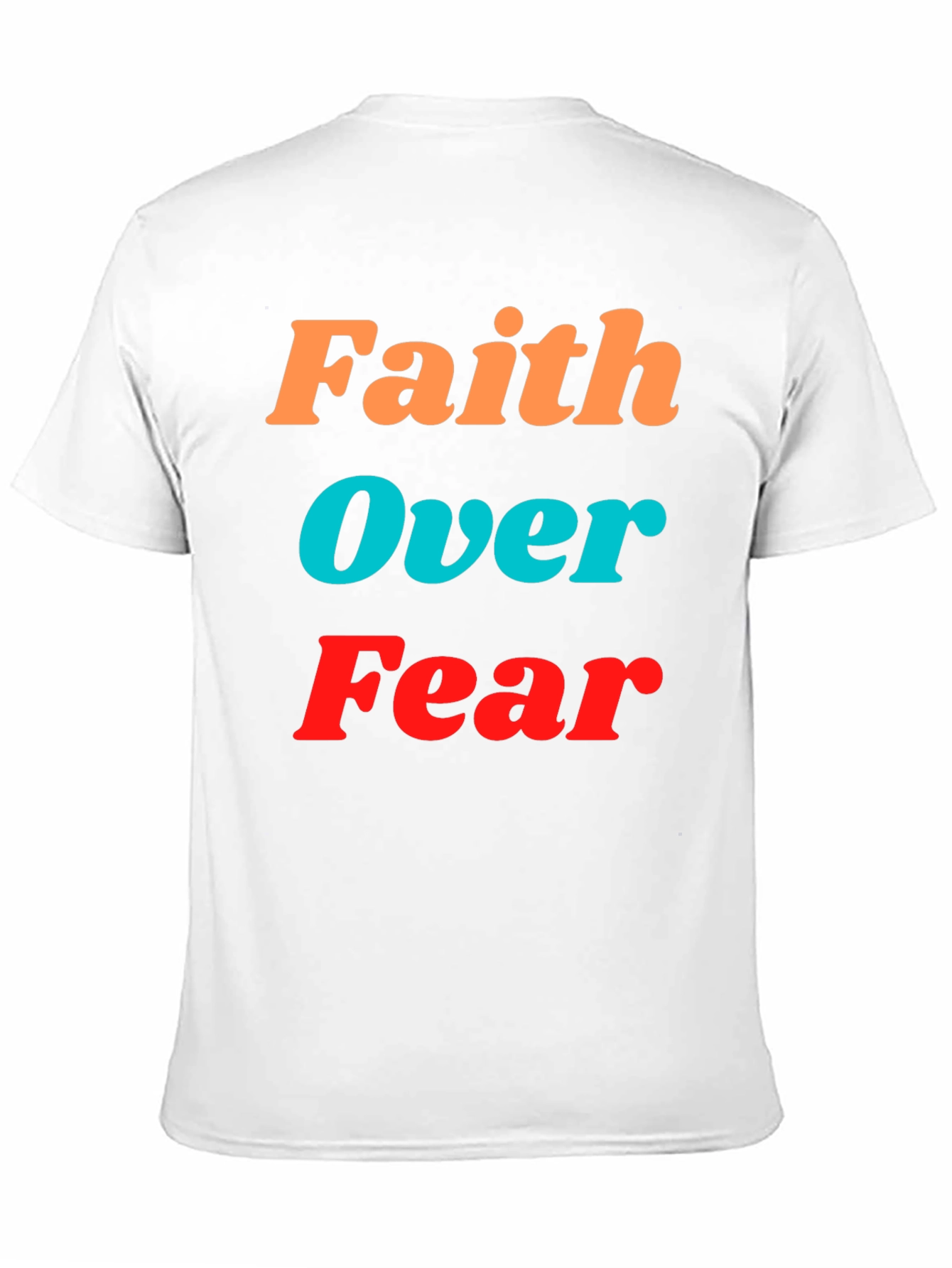 Faith Over Fear Graphic Tee - Inspirational Black T-Shirt