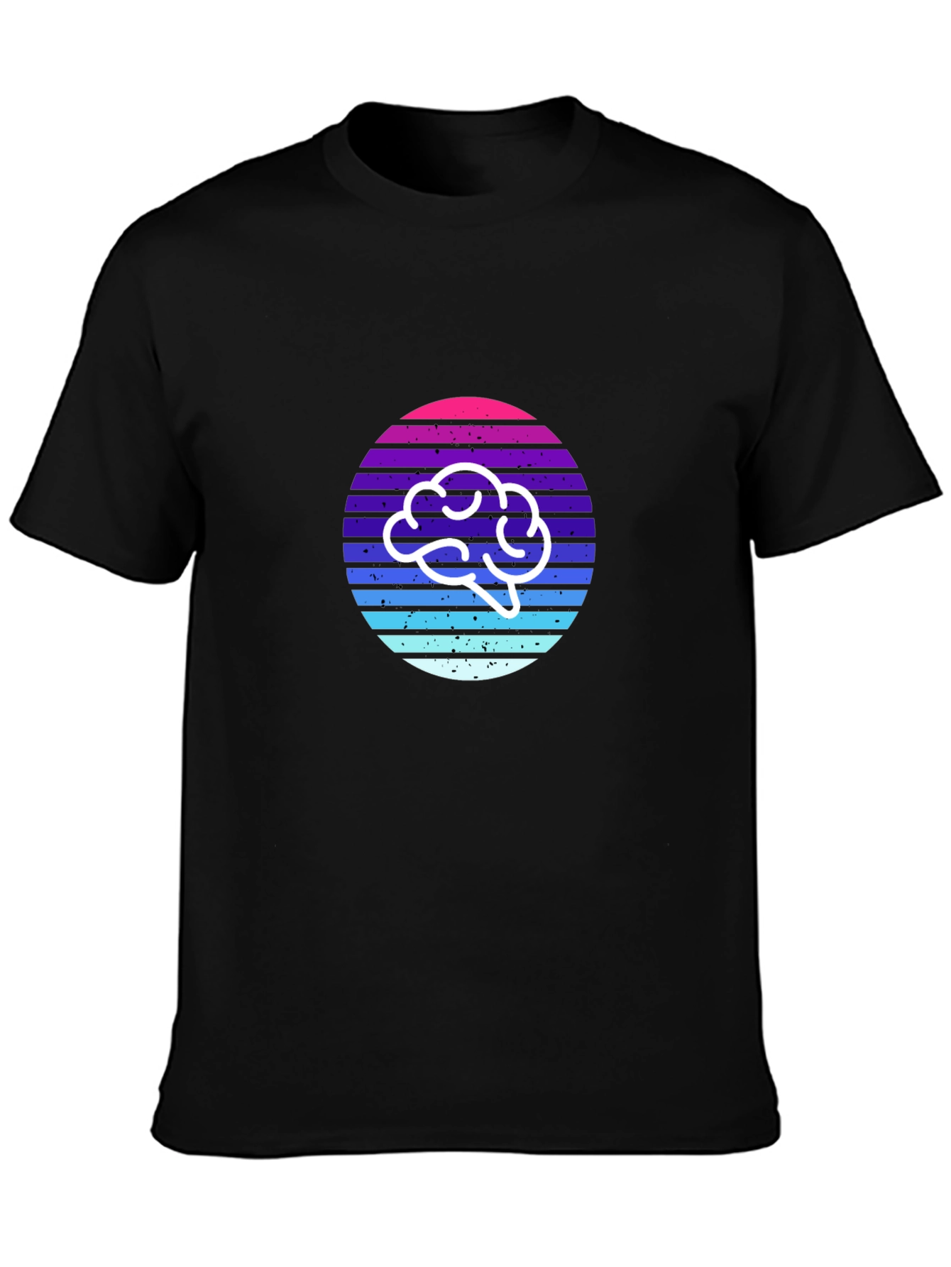 Retro Brain T-Shirt - Stylish and Thoughtful Design